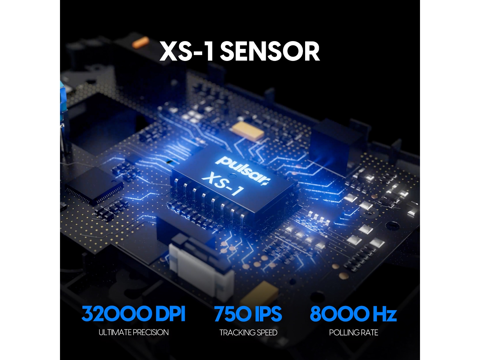 Pulsar Xlite V4 eS Medium trådlös spelmus (svart) Gamingmus