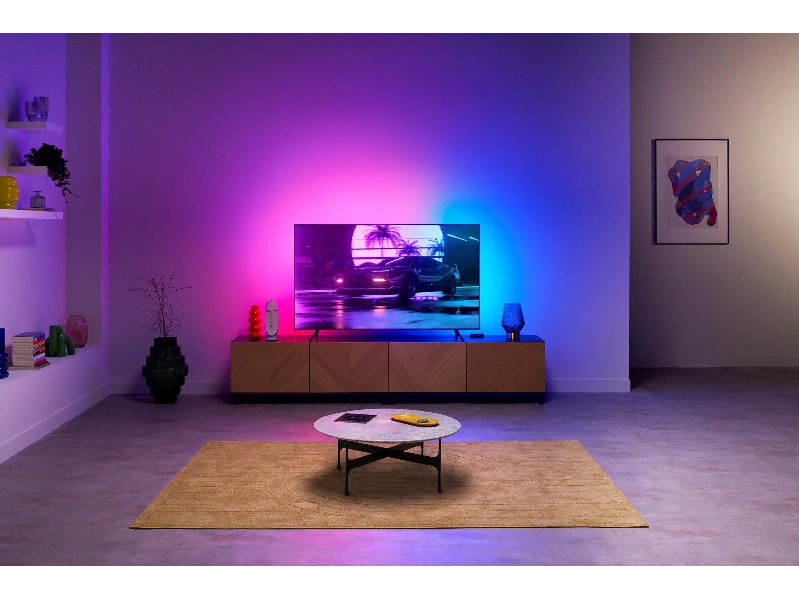 WiZ HDMI-synkbox med TV-ljusremsa (55"-65") Led strips & underhållning