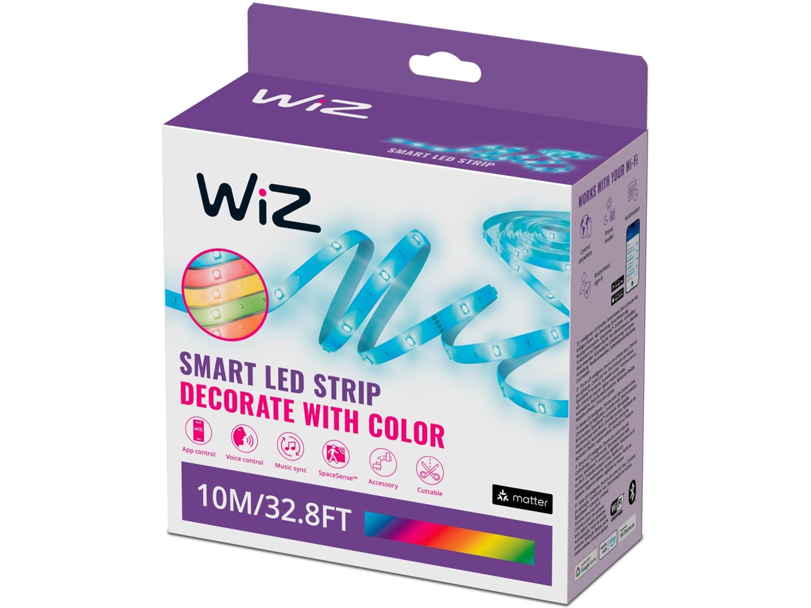 WiZ RGB LED-remsa 10m Led strips & underhållning