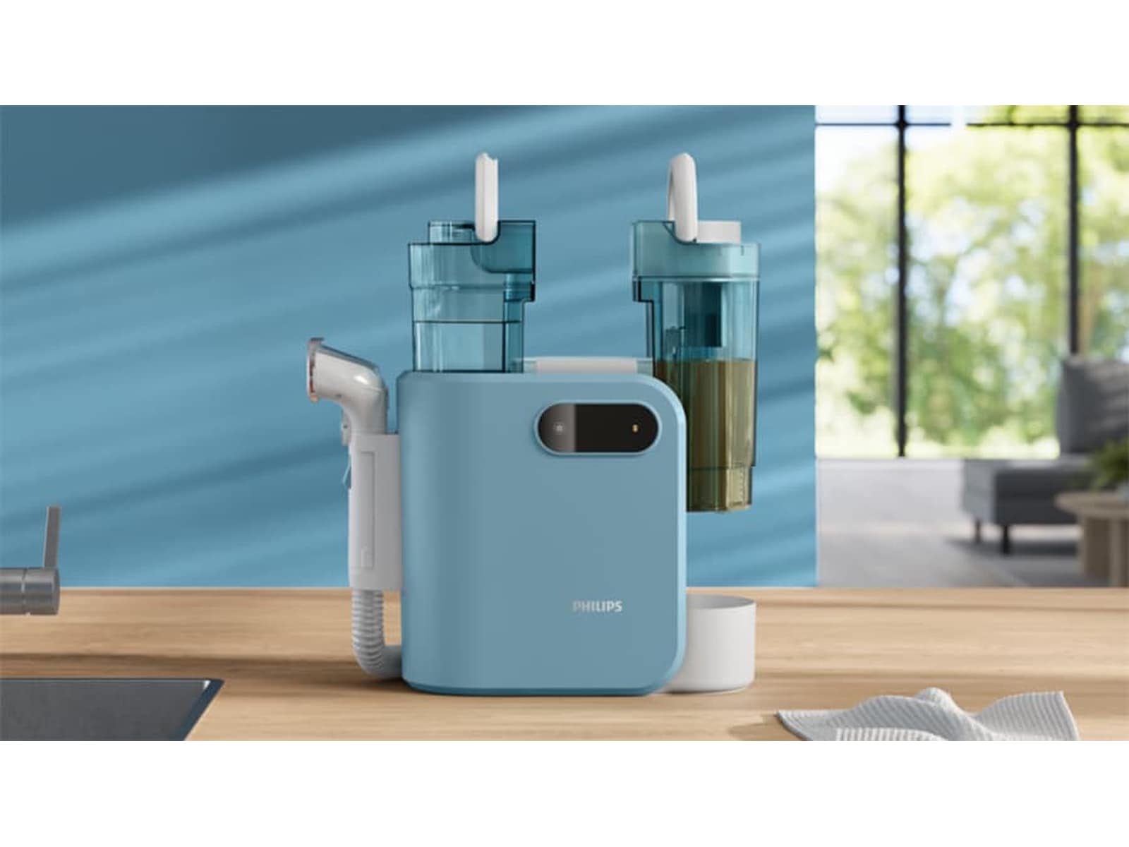 Philips 3000-seriens mattrengörare XW3193/11 (vit/blå) Ångtvättare