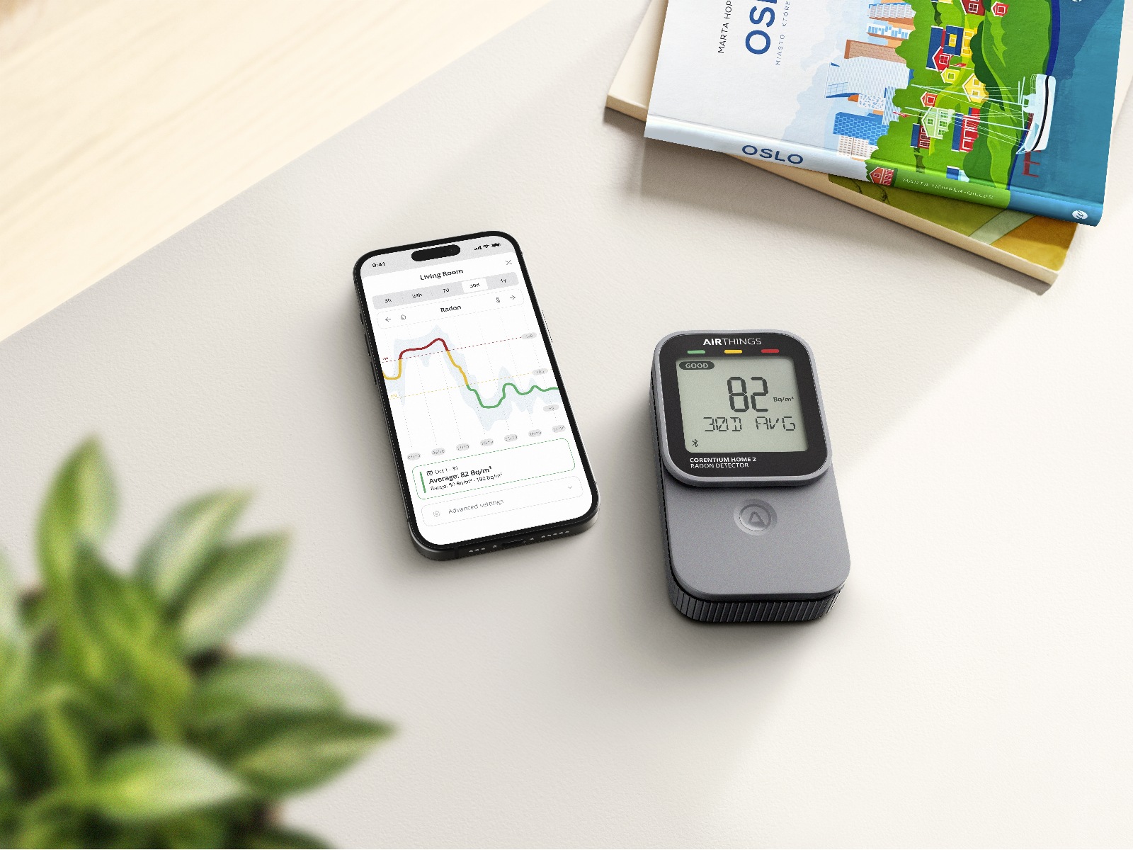 Airthings Corentium Home 2 Radonmätare Sensorer
