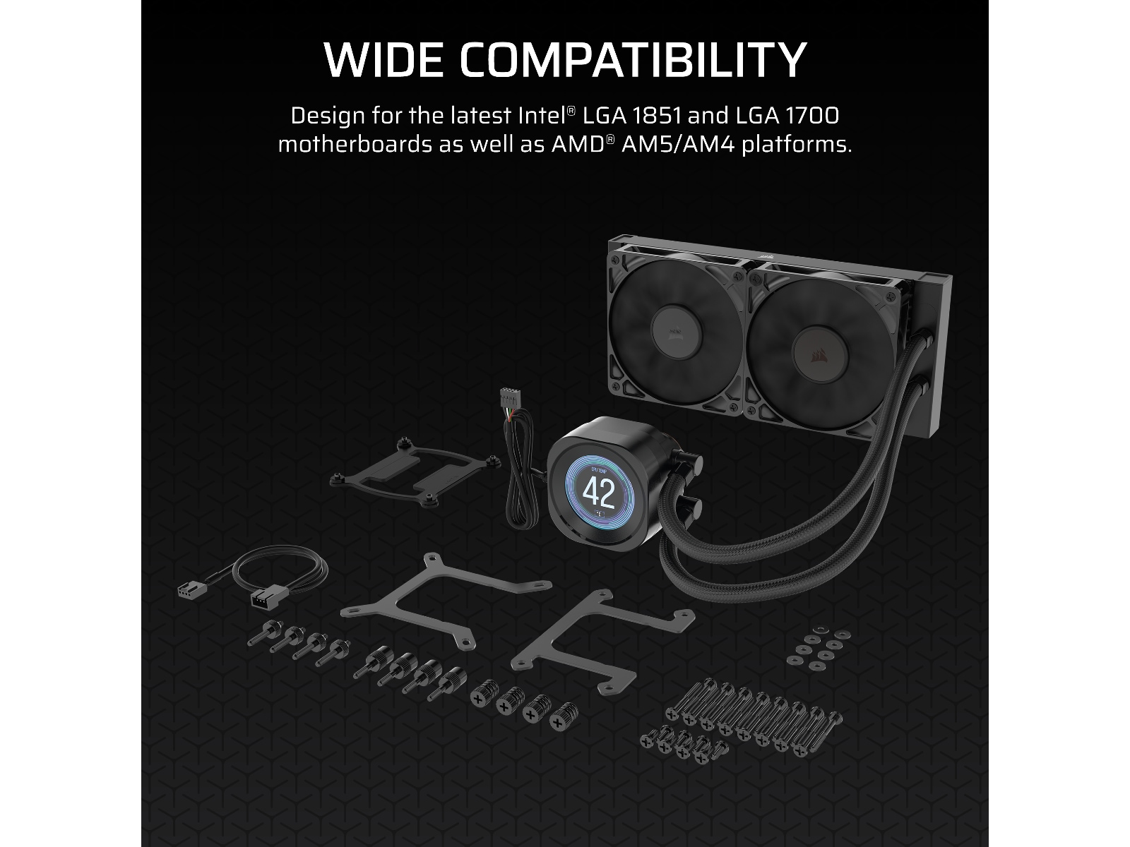 Corsair Nautilus 240 RS LCD Kylare (svart) CPU - Vattenkylning