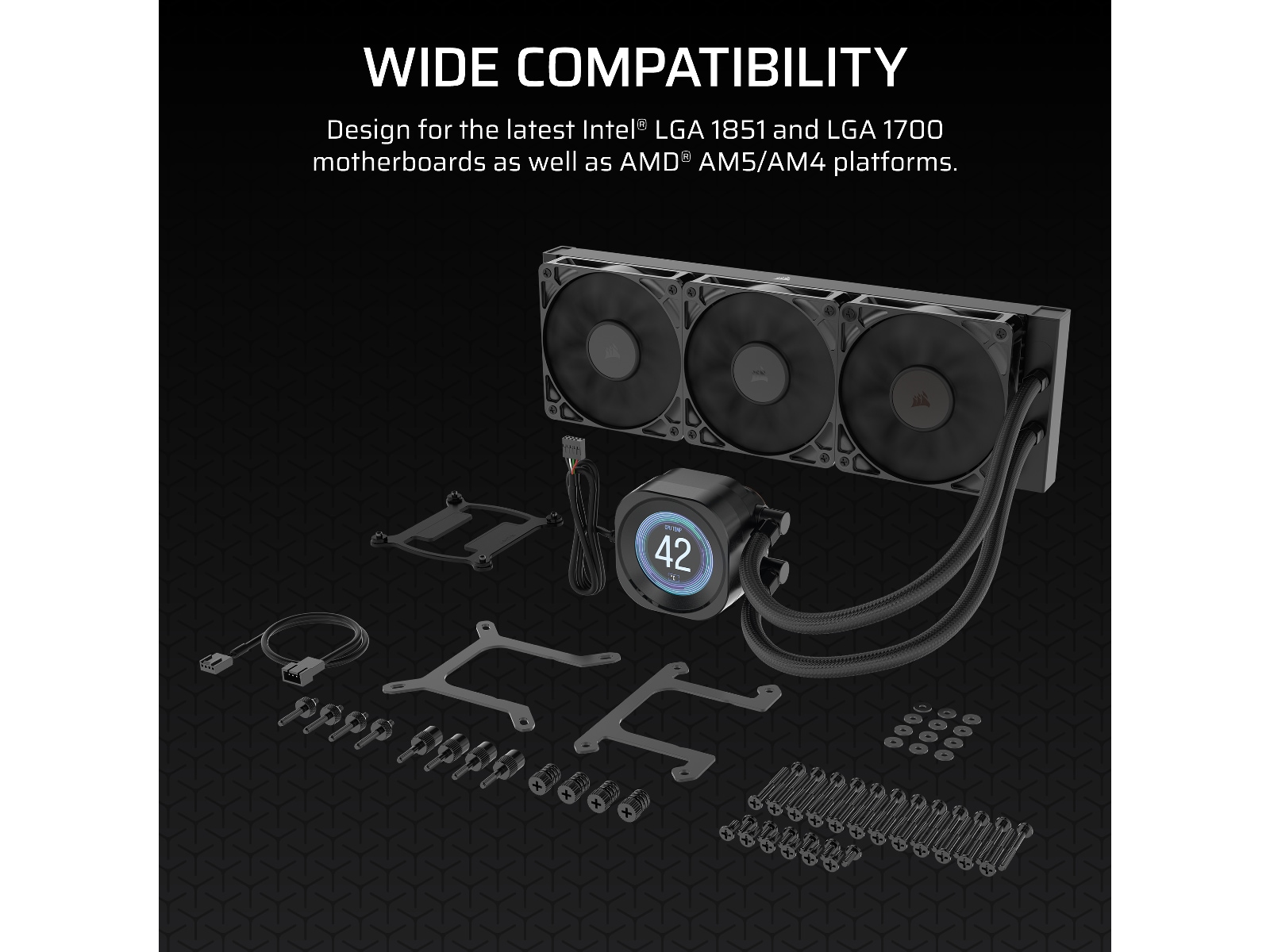 Corsair Nautilus 360 RS LCD Kylare (svart) CPU - Vattenkylning