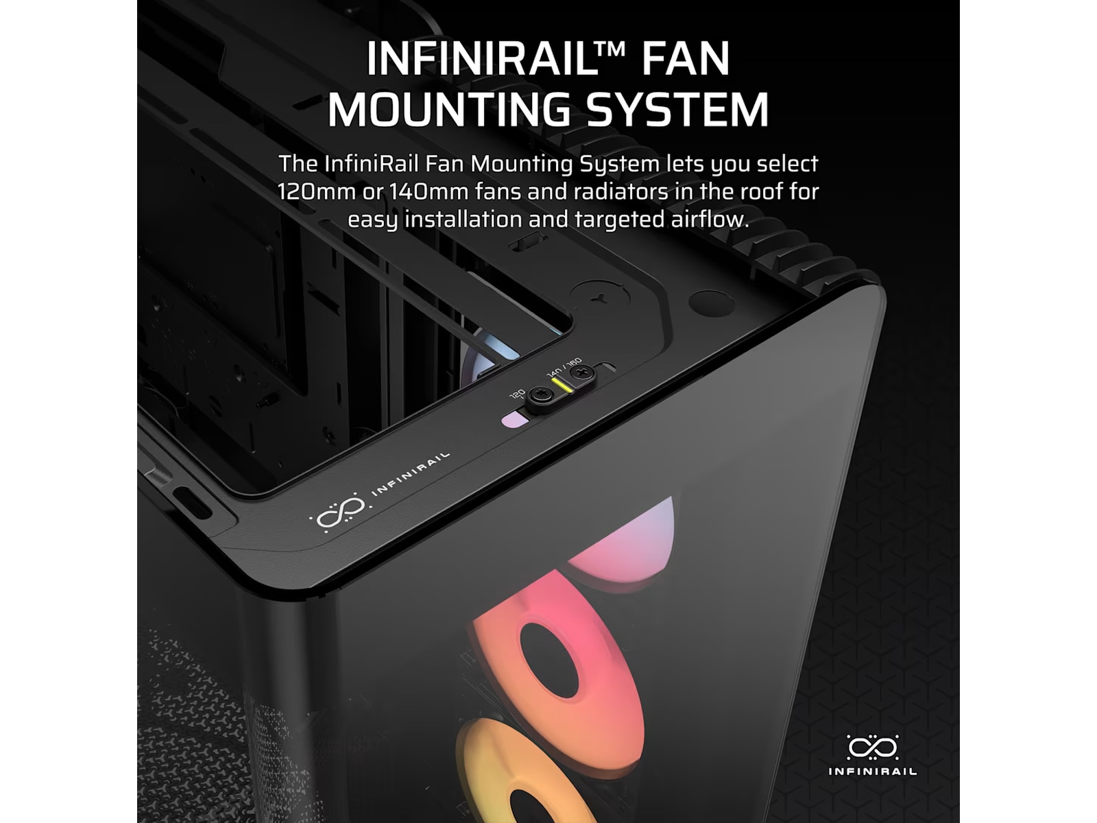 Corsair FRAME 4500X RS-R ARGB Mid Tower (svart) Midi tower