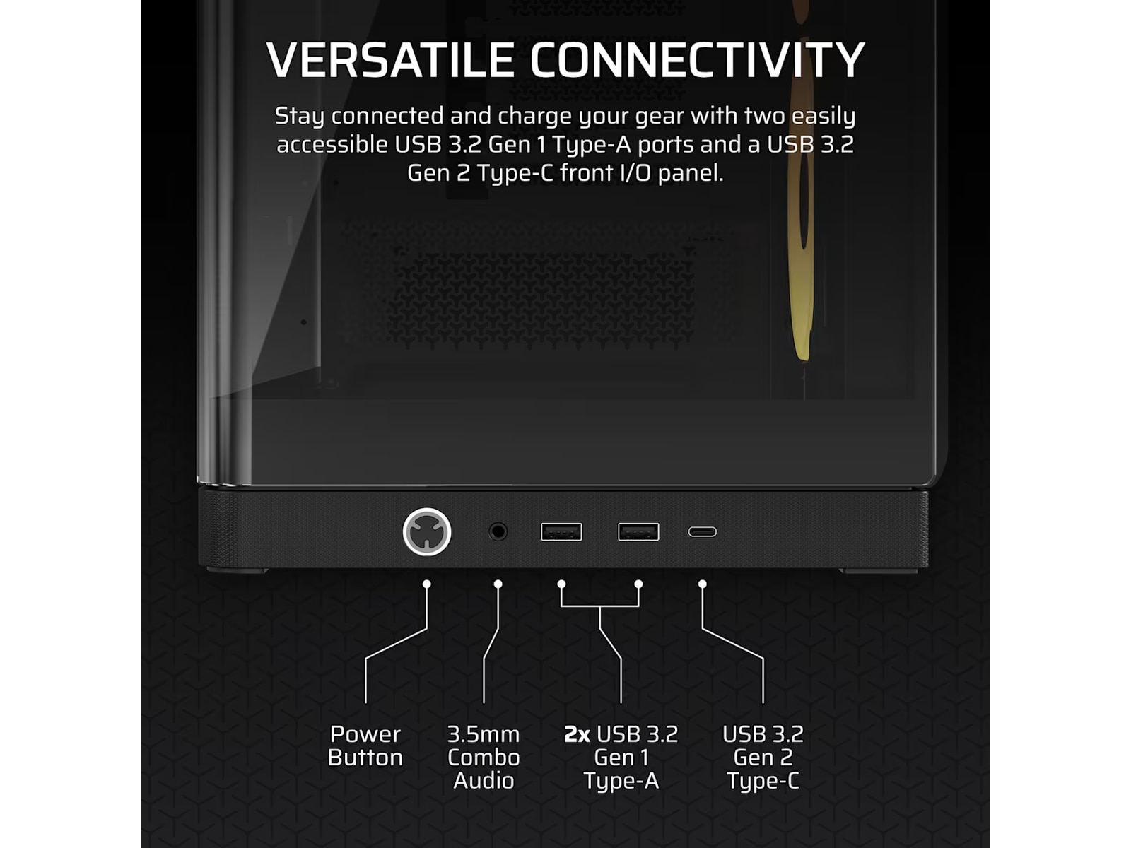 Corsair FRAME 4500X LX-R RGB Mid Tower (svart) Midi tower