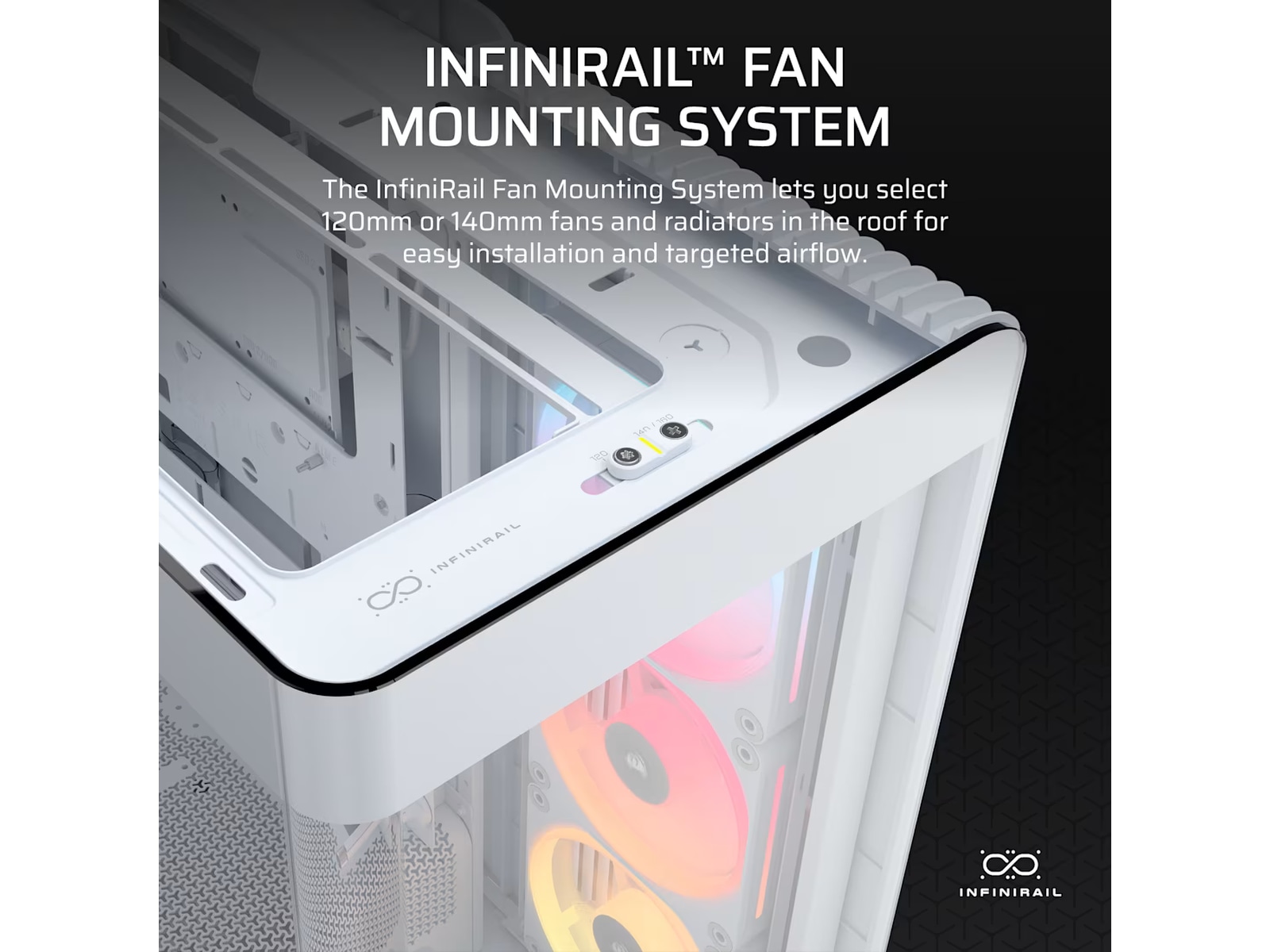 Corsair FRAME 4500X LX-R RGB Mid Tower (vit) Midi tower