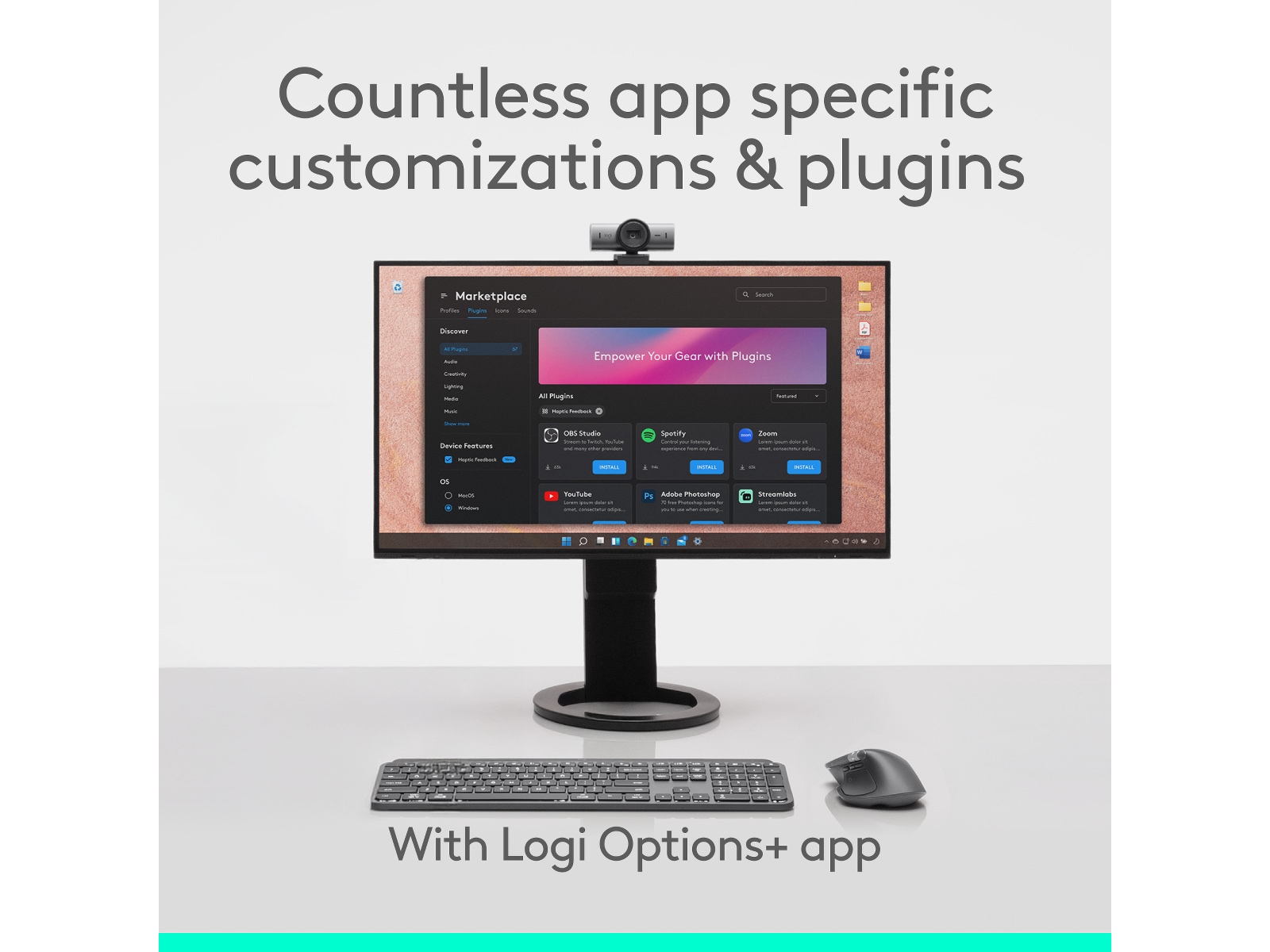 Logitech MX Master 4 Trådlös Ergonomisk Mus (grafitgrå) Mus