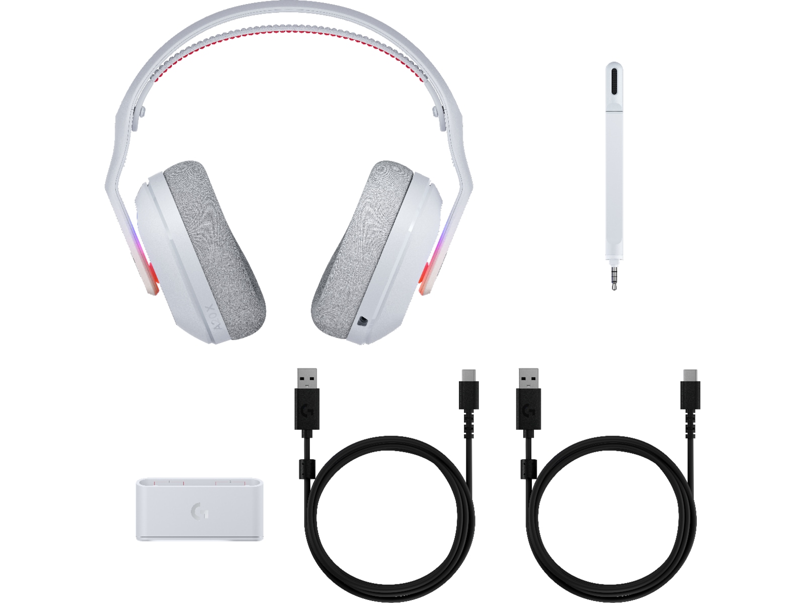 Logitech G Astro A20X Lightspeed Trådlöst Gaming Headset (vit) Gamingheadset