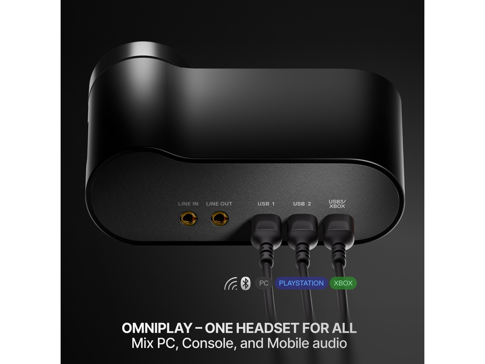 SteelSeries Arctis Nova Elite Trådlös Gamingheadset (svart) Gamingheadset