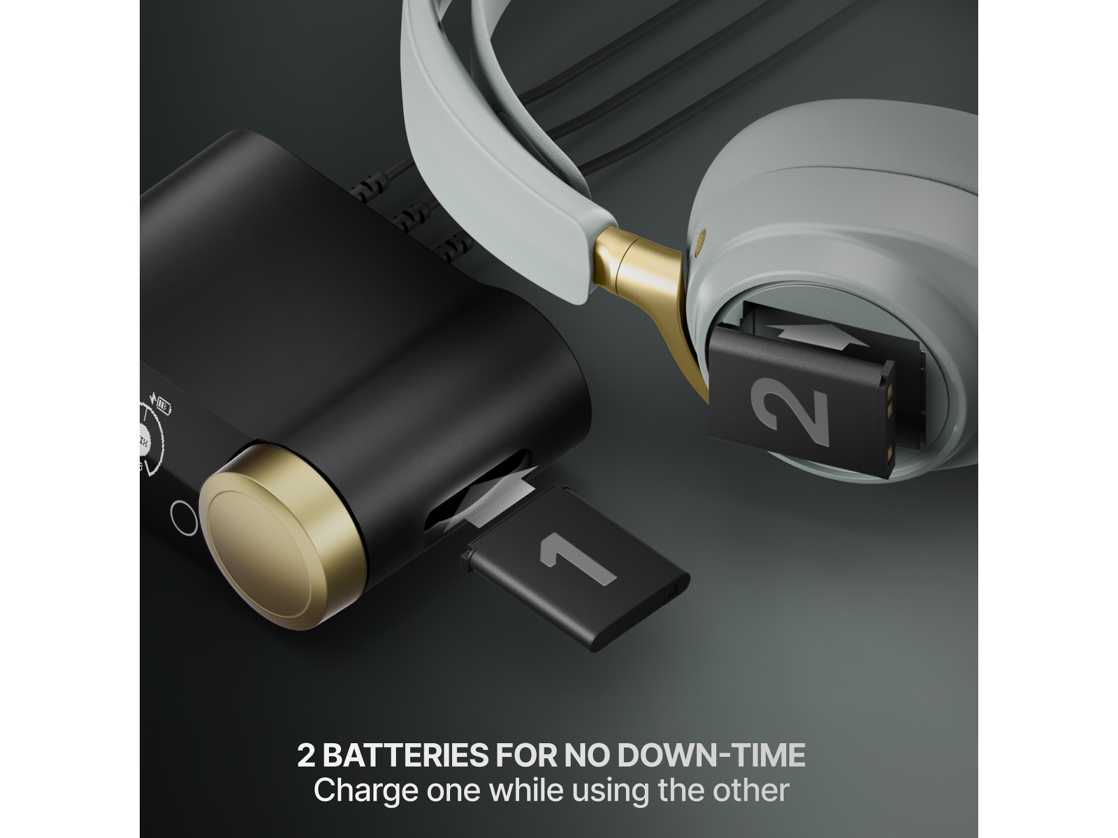 SteelSeries Arctis Nova Elite Trådlös Gamingheadset (salvia och guld) Gamingheadset