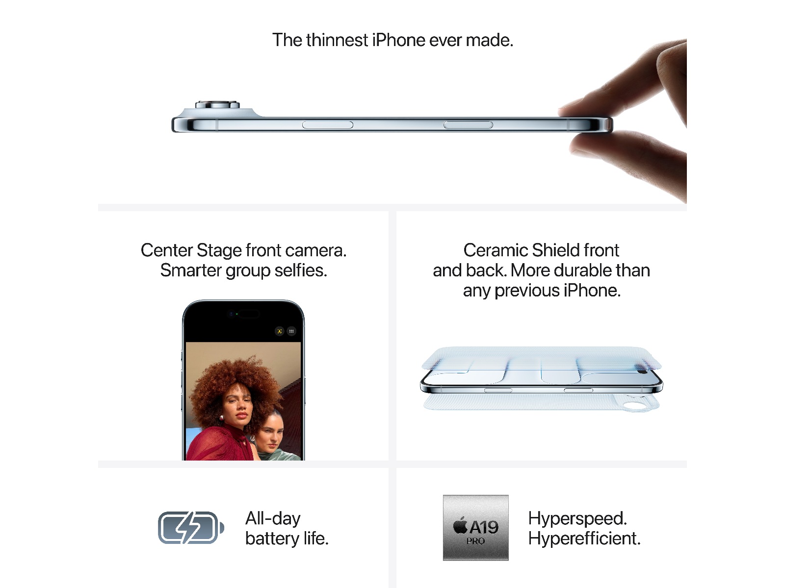 iPhone Air 1TB (ljust guld) Mobiltelefoner