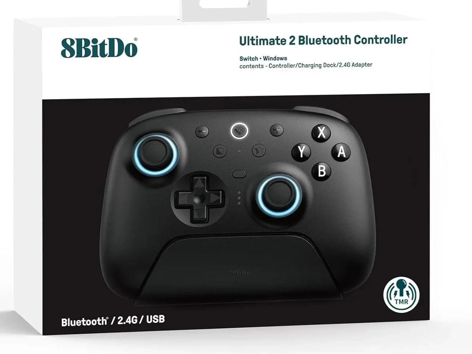 8BitDo Ultimate 2 Trådlös Bluetooth Kontroller (svart) Gamepad