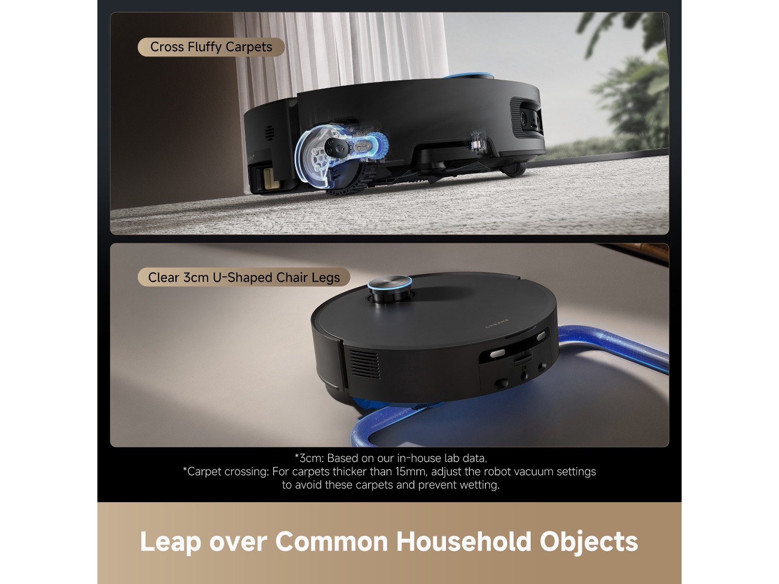 Dreame Aqua10 Ultra Track Complete Robotdammsugare (svart) Robotdammsugare