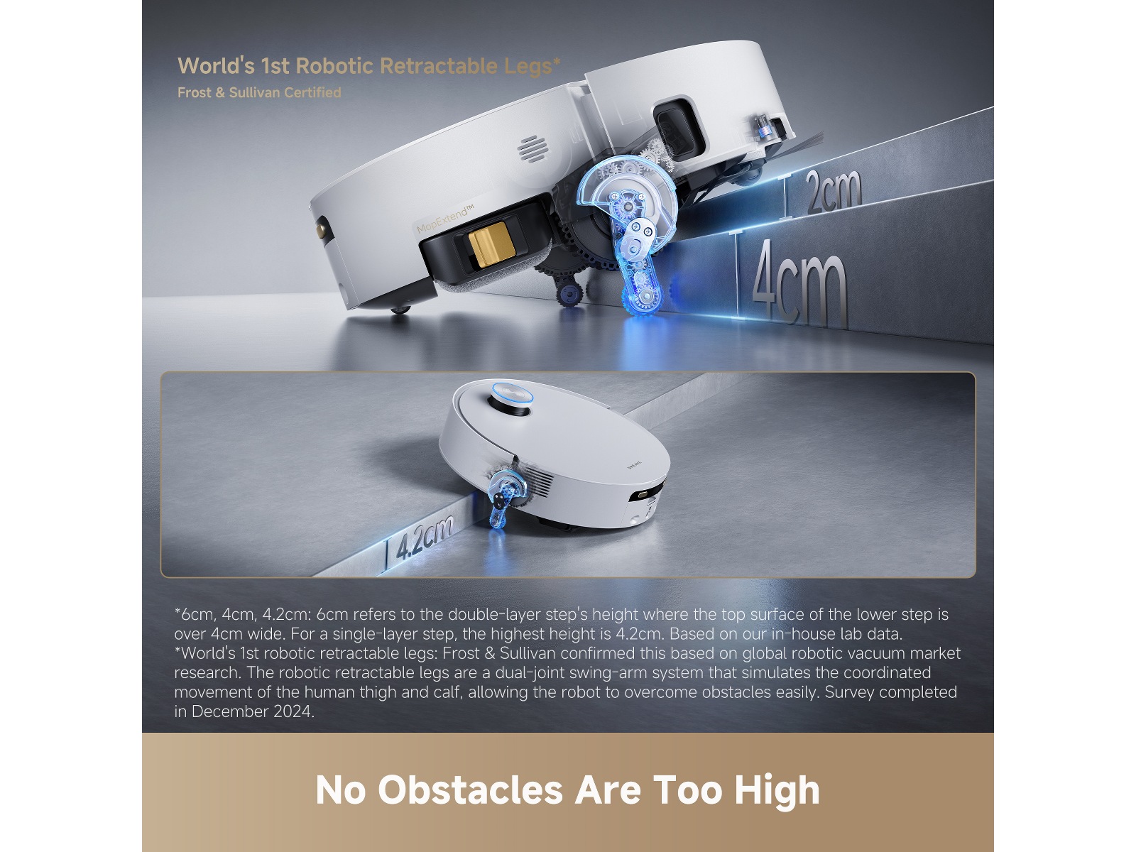 Dreame Aqua10 Ultra Track Complete Robotdammsugare (vit) Robotdammsugare