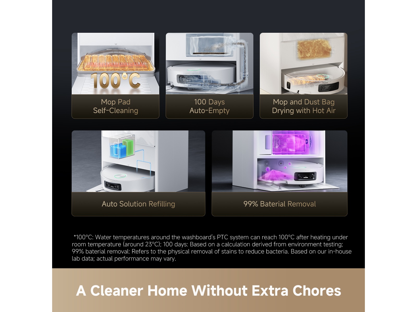 Dreame Aqua10 Ultra Track Complete Robotdammsugare (vit) Robotdammsugare