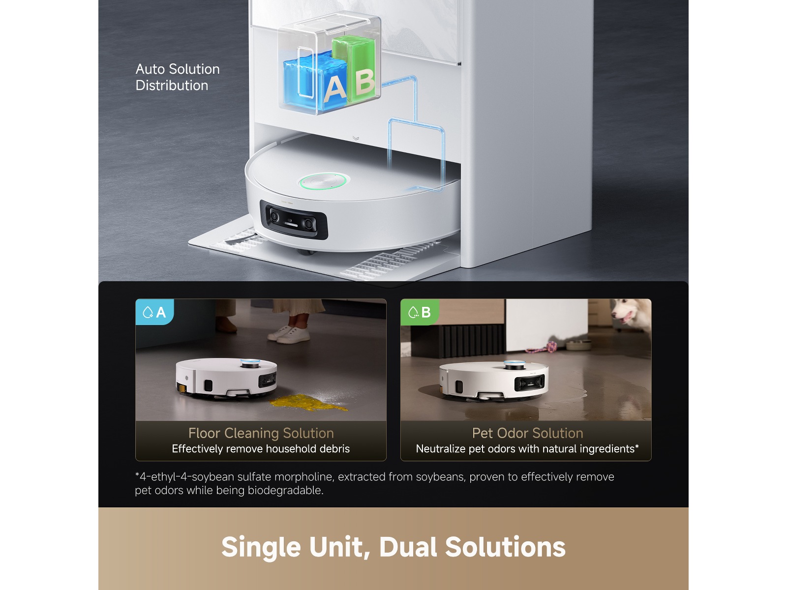 Dreame Aqua10 Ultra Track Complete Robotdammsugare (vit) Robotdammsugare