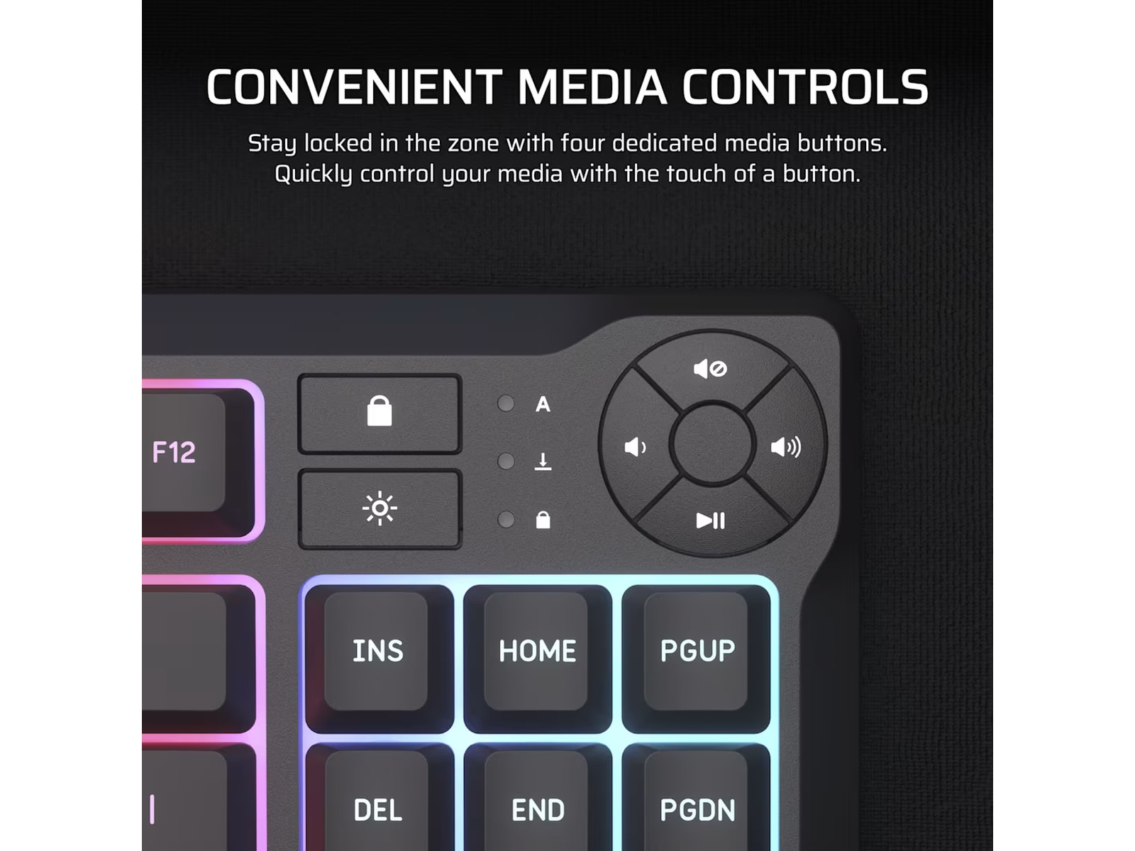 Corsair K55 CORE TKL RGB Gamingtangentbord (svart) Gamingtangentbord