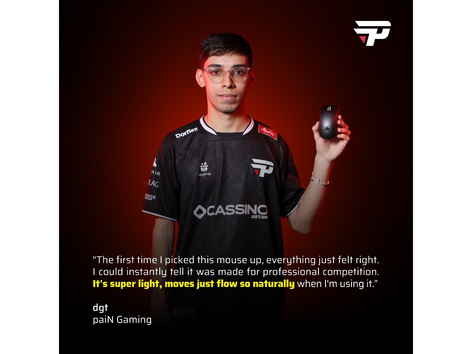 Corsair Sabre v2 Pro Ultralight Trådlös Gaming Mus (svart) Gamingmus