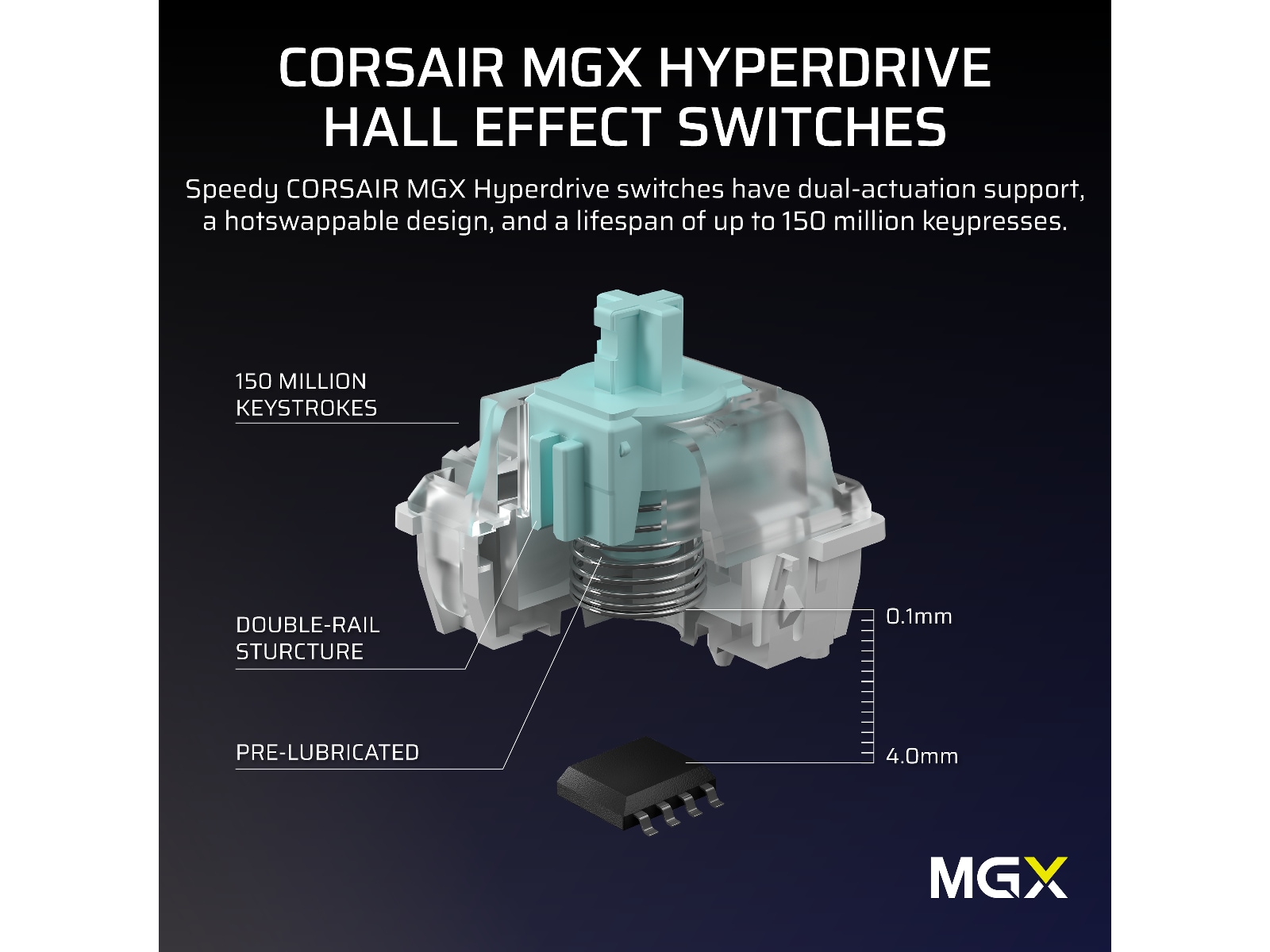 Corsair Vanguard PRO 96 RGB Gamingtangentbord (svart) Gamingtangentbord