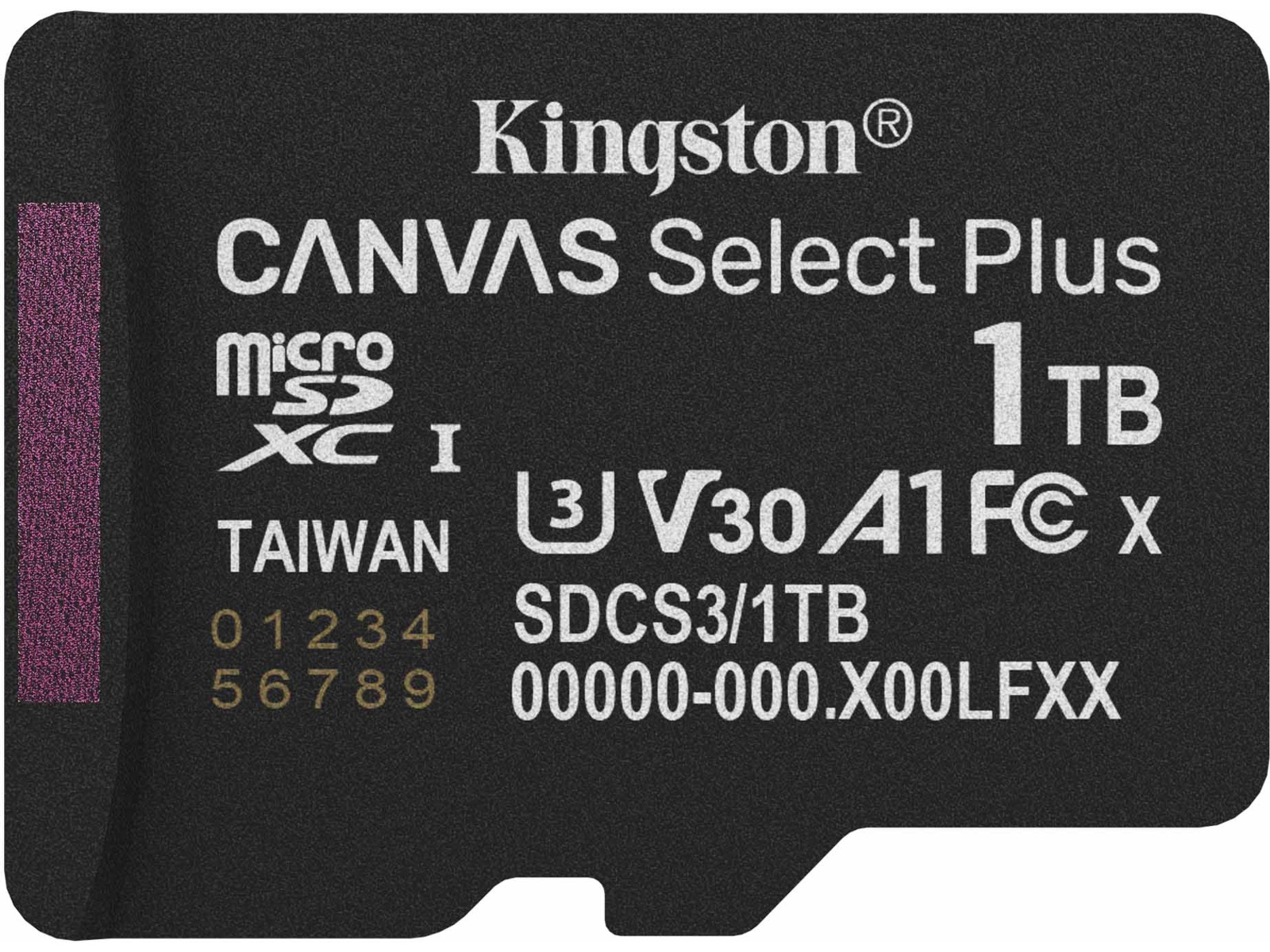 Kingston microSDXC Canvas Select Plus 1TB Minneskort