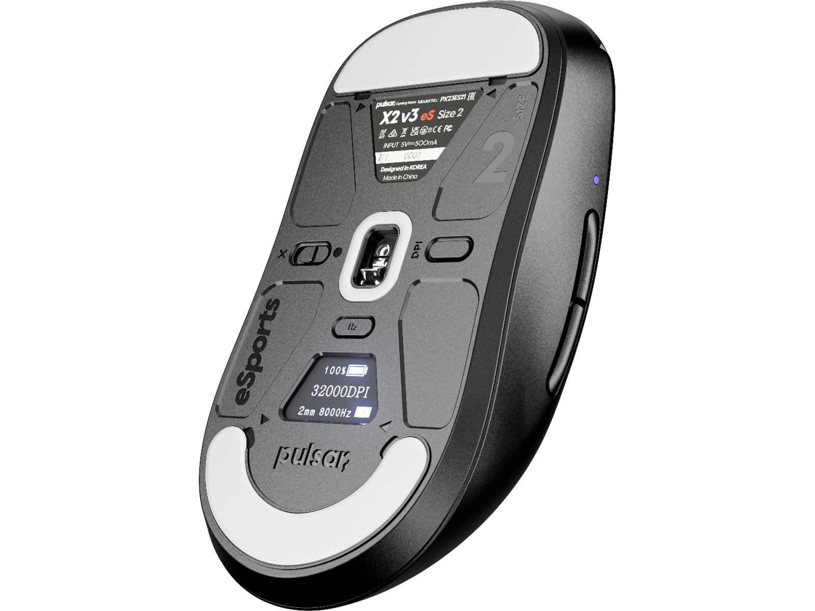 Pulsar X2 V3 eS Mini Trådlös Gamingmus (svart) -B-Grade Demo mus