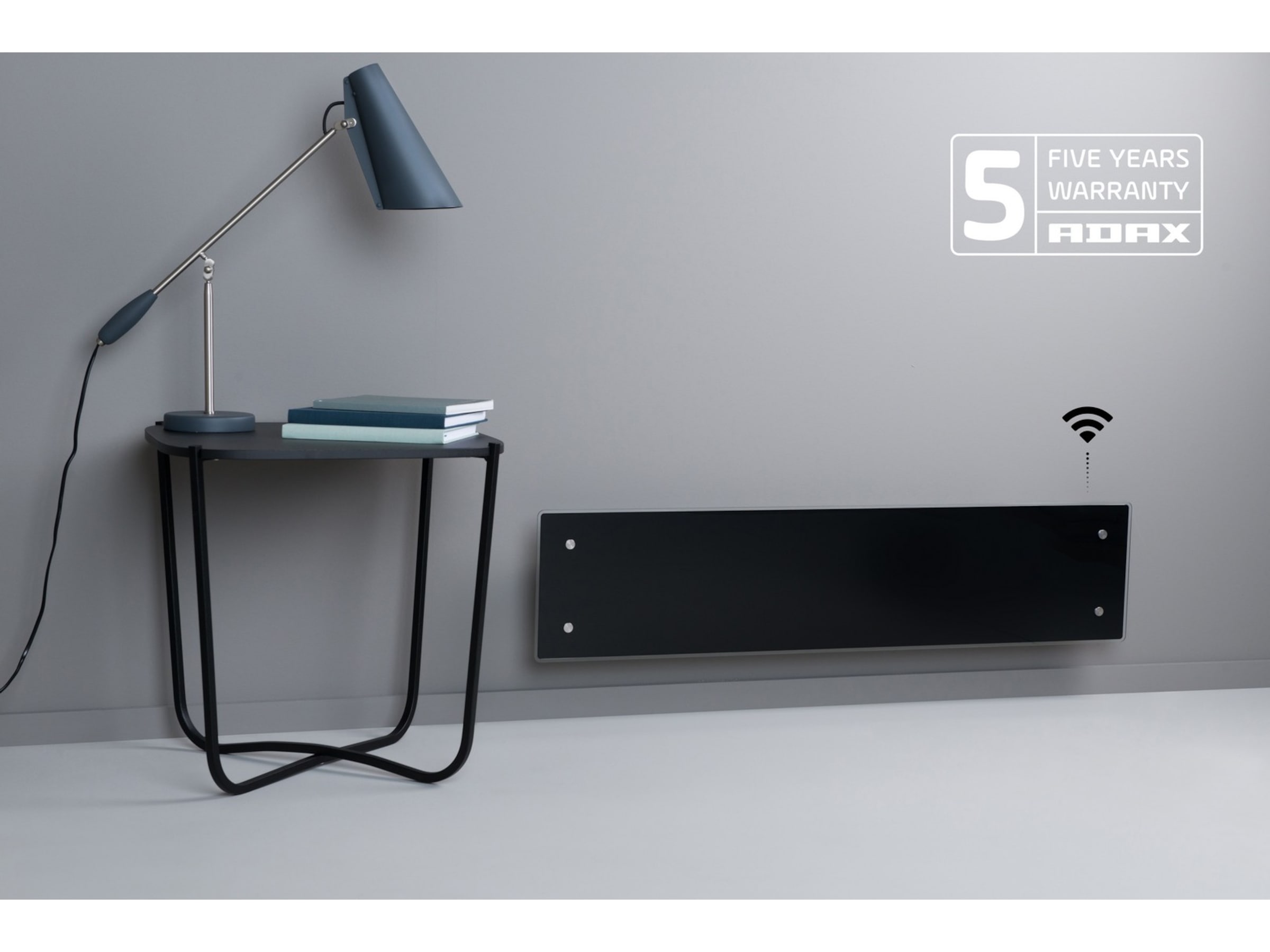 Adax Clea L WiFi Glas Panelelement 1000W (svart) Panelelement