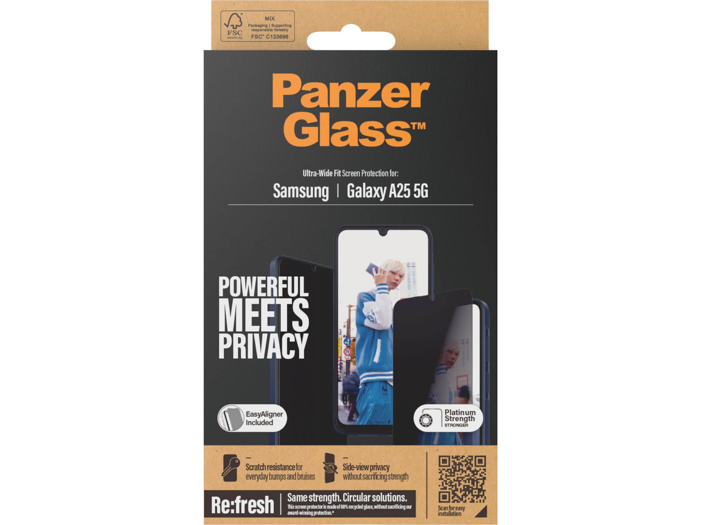 PanzerGlass Galaxy A25 5G Privacy skärmskydd Skärmskydd mobiltelefon