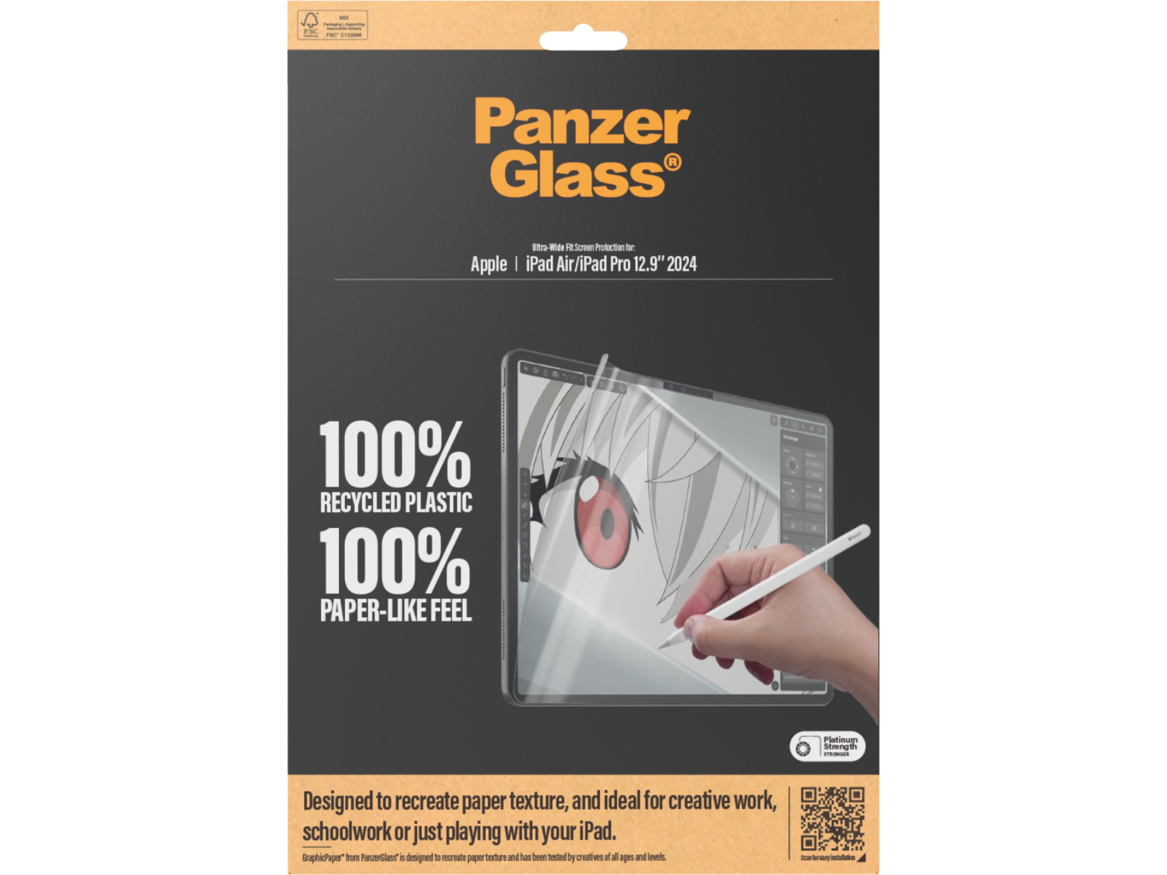 PanzerGlass iPad Pro 13" GraphicPaper Skärmskydd Skärmskydd surfplattor