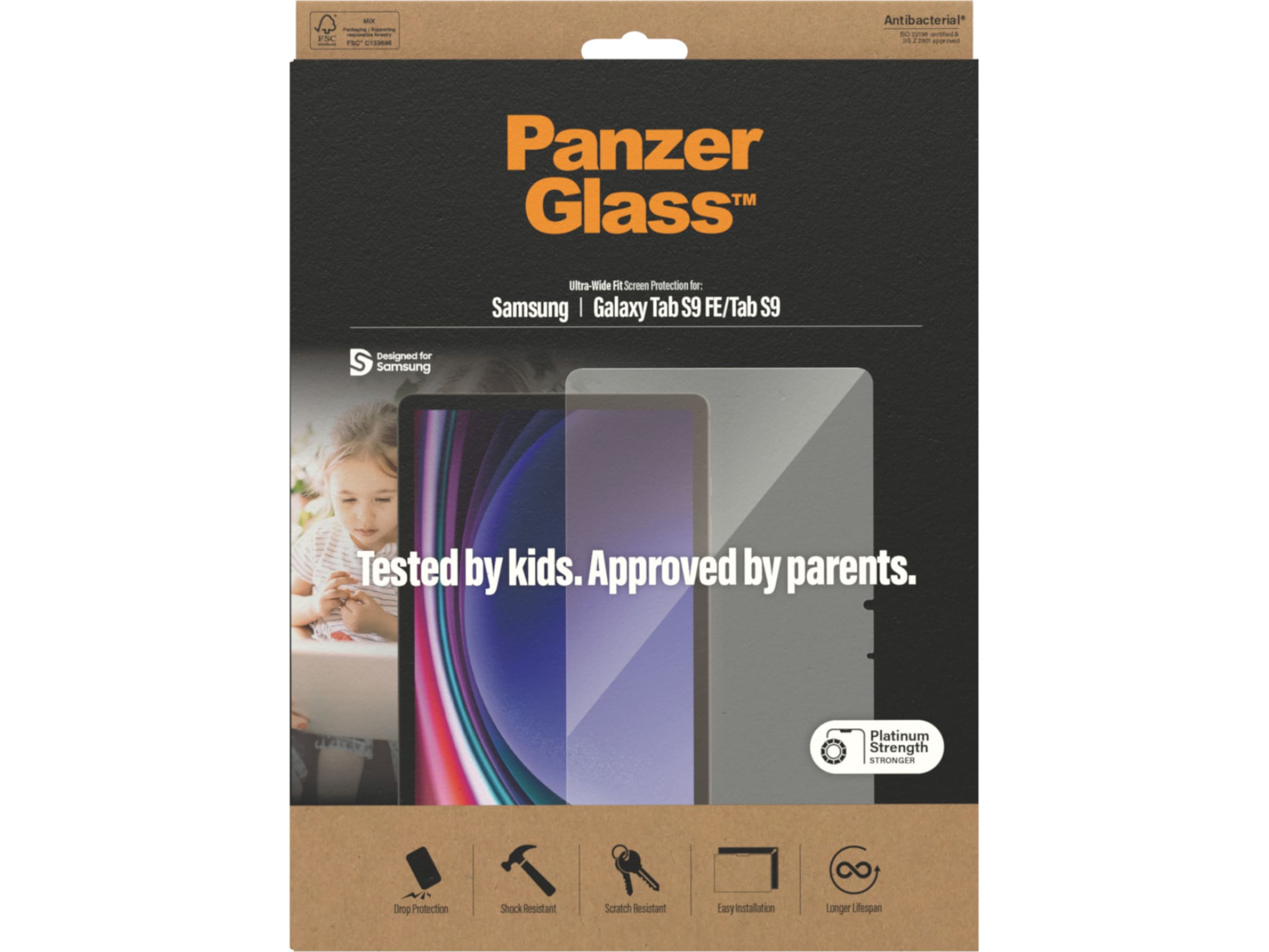 PanzerGlass Galaxy Tab S9 FE / S9 Skärmskydd Skärmskydd surfplattor