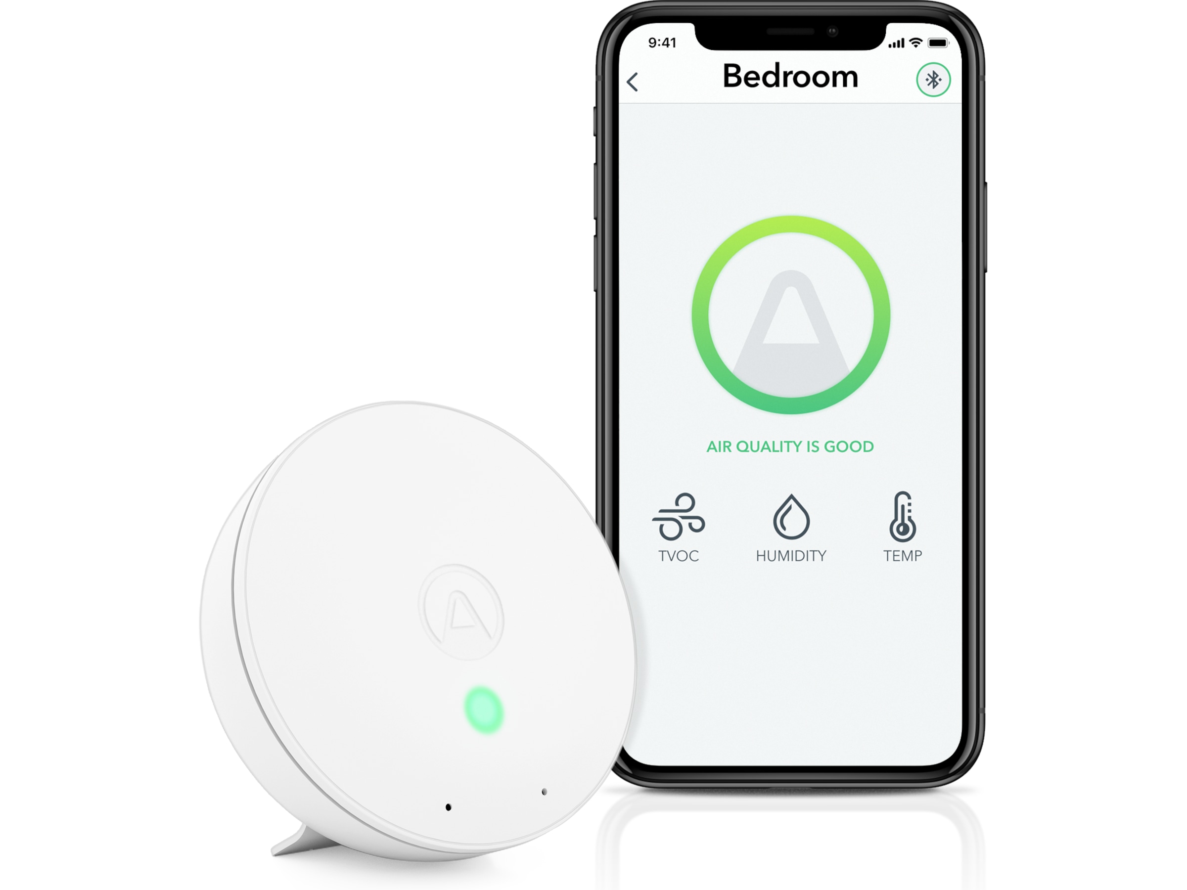 Airthings Wave Mini Luftkvalitetsmätare (vit) Luftkvalitetsmätare