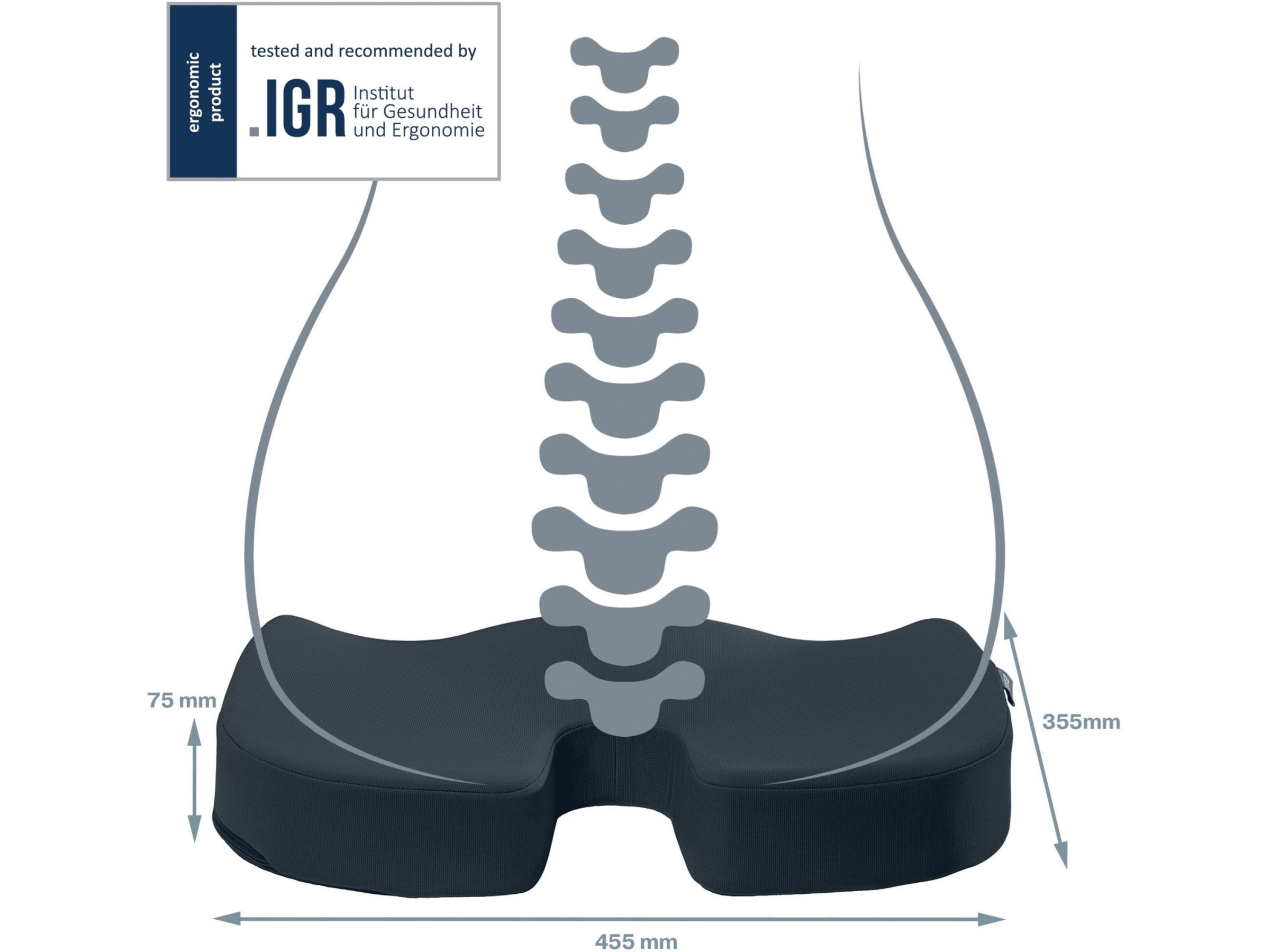 Leitz Ergo Cosy Sittdyna (grå) Sittdyna