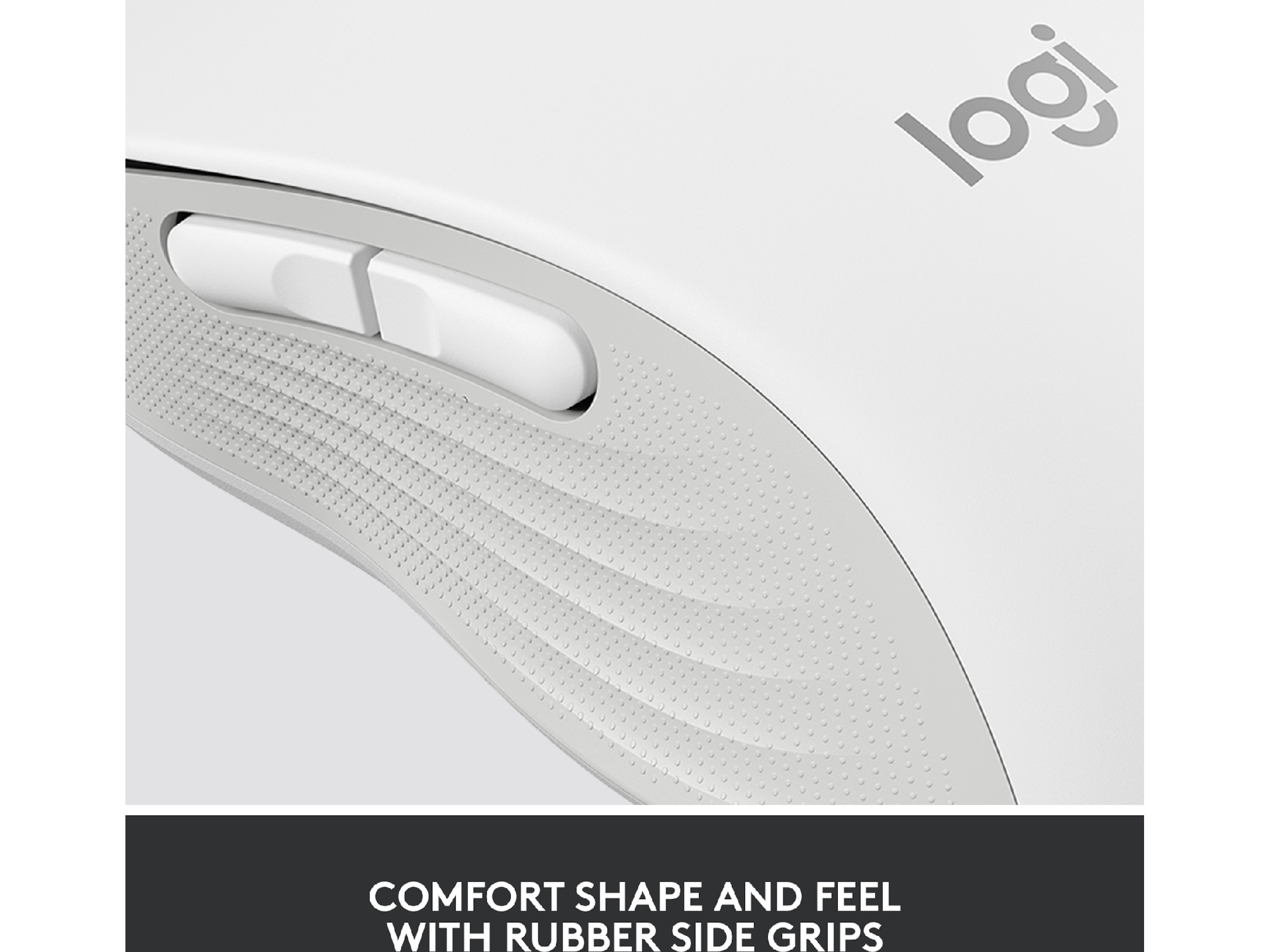 Logitech Signature M650 Large trådlös mus Offwhite Mus