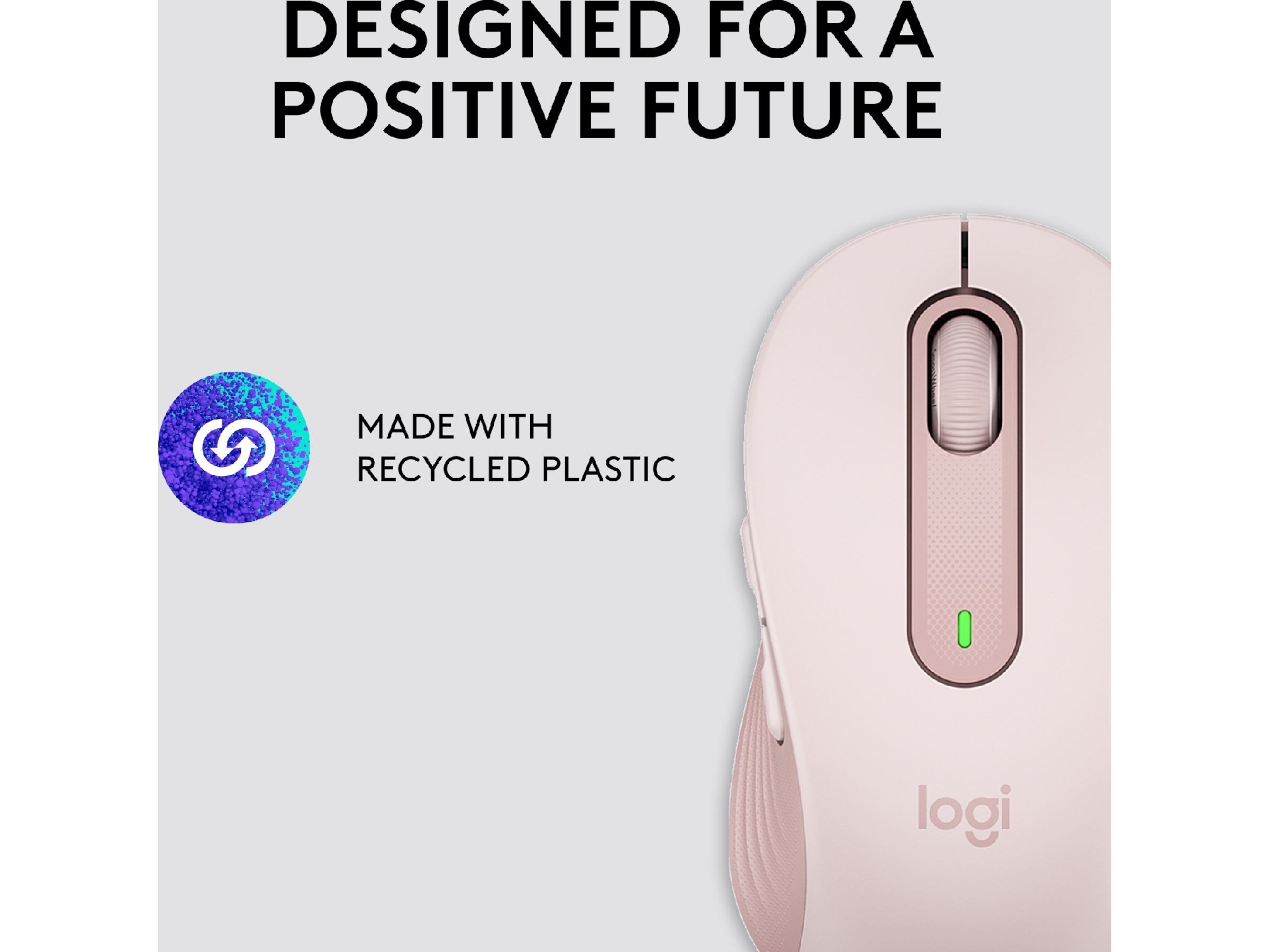 Logitech Signature M650 Medium  trådlös mus Rosa Mus