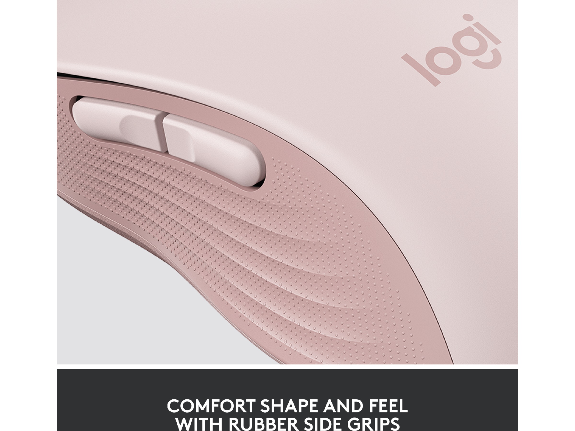 Logitech Signature M650 Medium  trådlös mus Rosa Mus