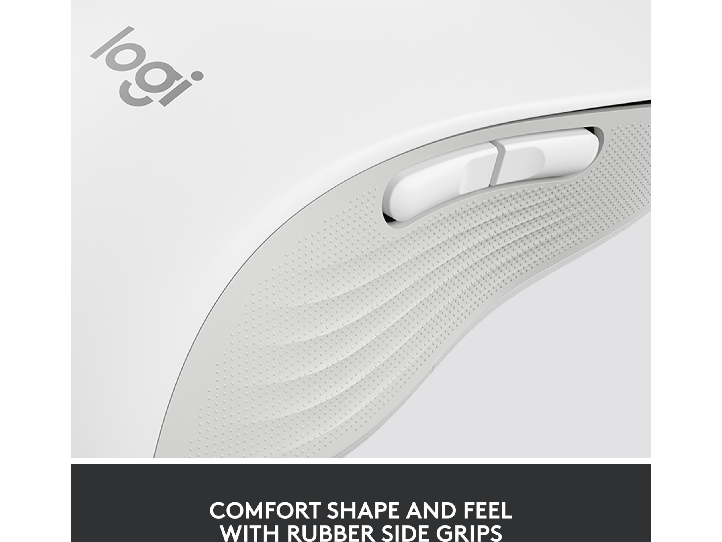 Logitech Signature M650 Large trådlös mus Offwhite Mus