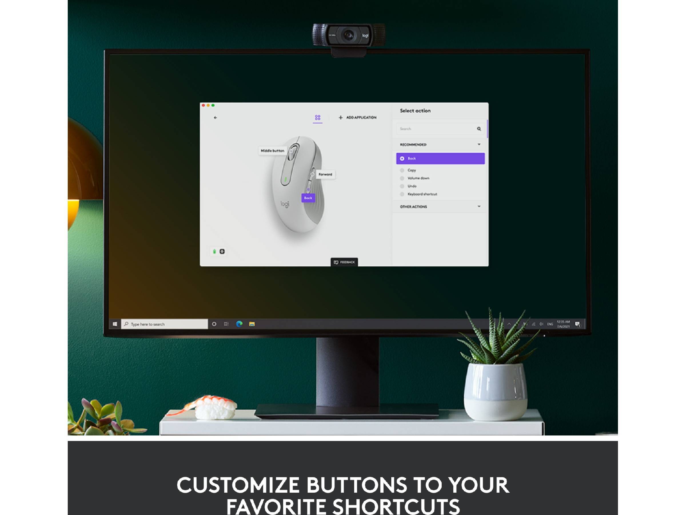 Logitech Signature M650 Medium  trådlös mus Offwhite Mus