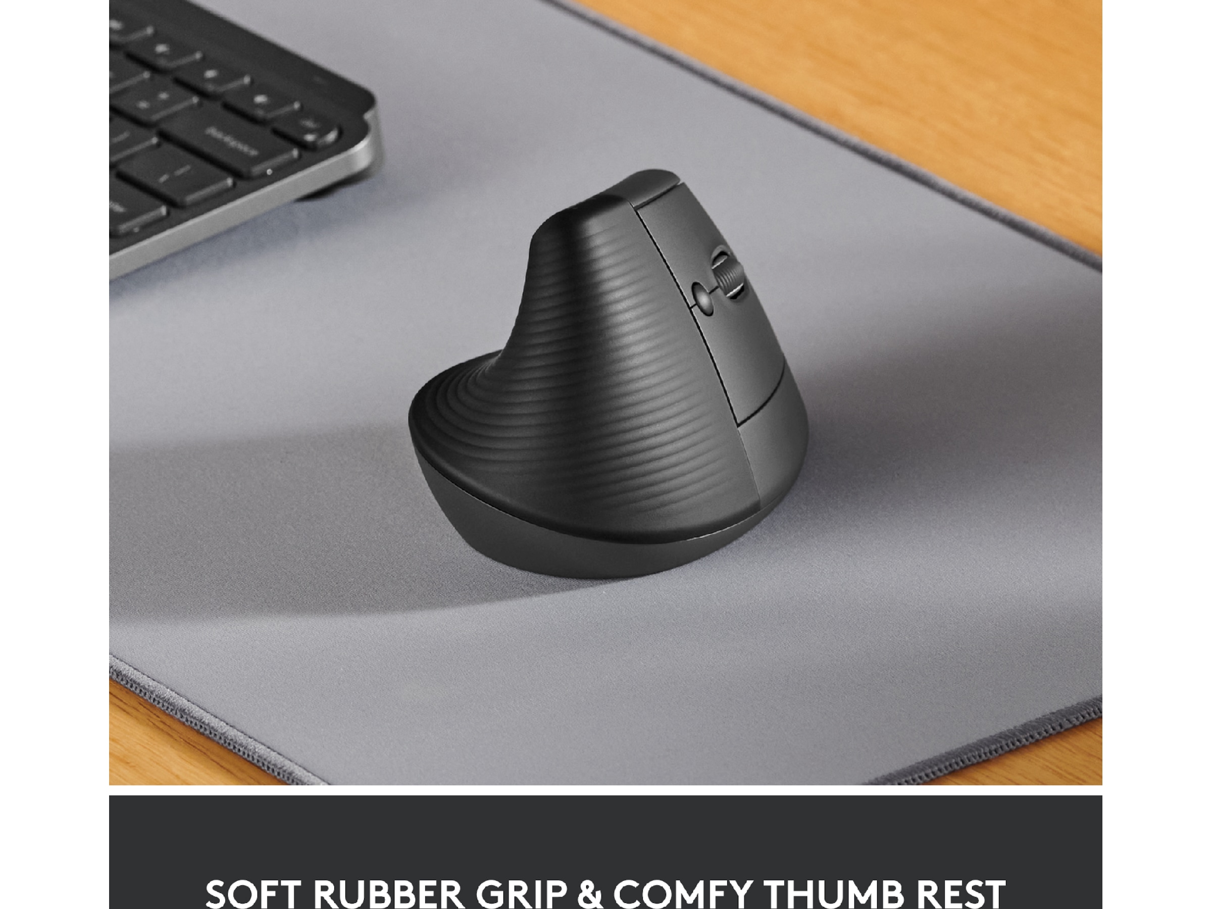 Logitech Lift Vertikal mus (graphite) Mus