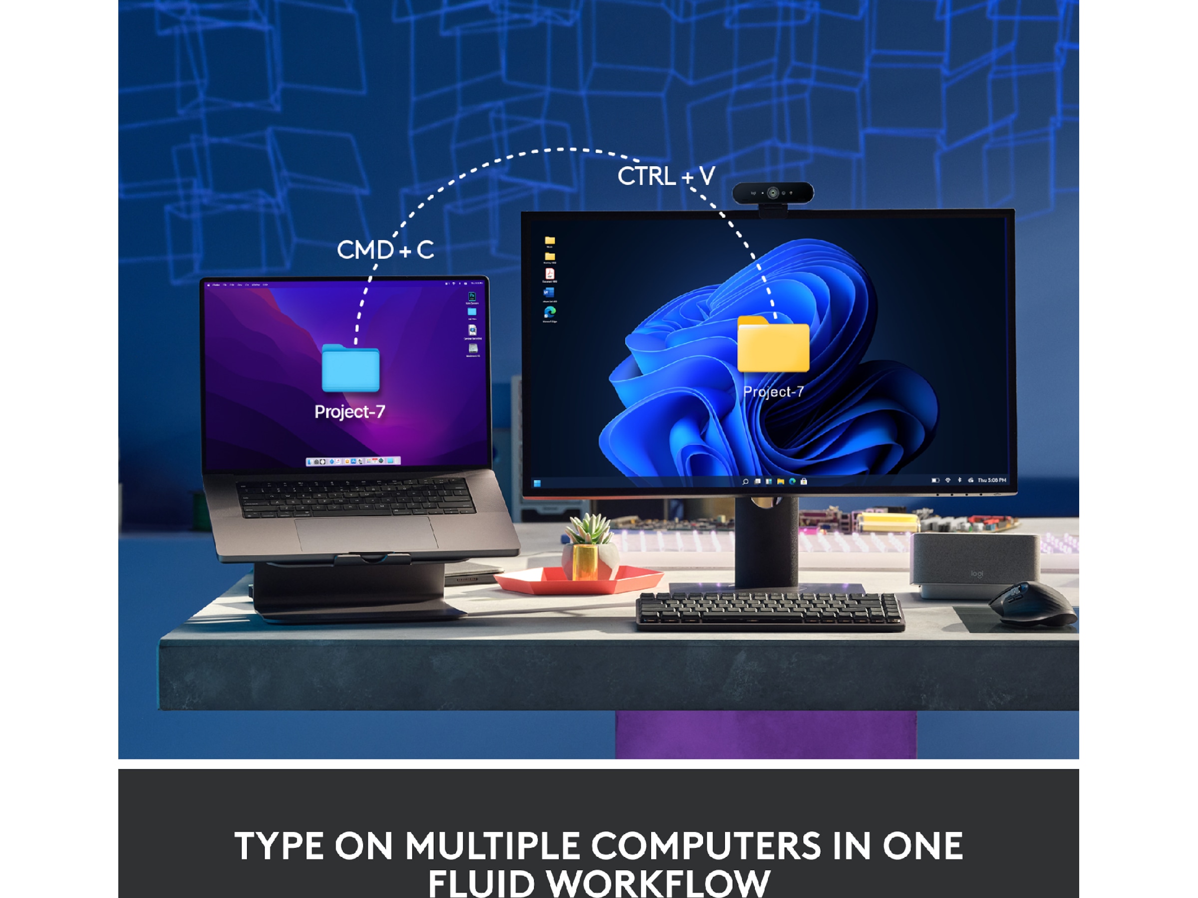 Logitech MX Mechanical Mini Minimalist Tactile (graphite) Tangentbord