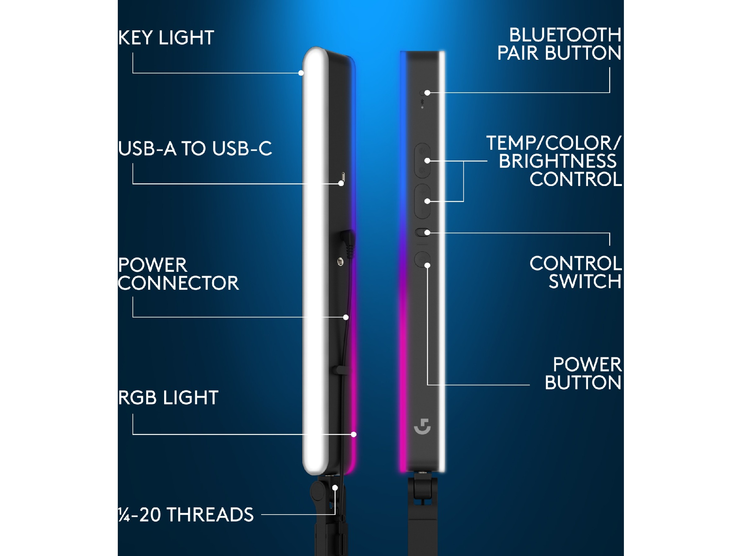 Logitech G Litra Beam LX Streaming tillbehör