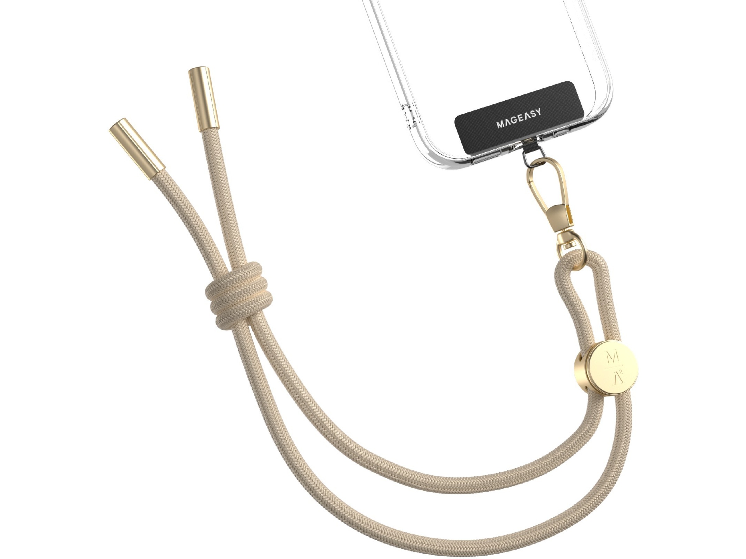 Mageasy Handledsrem med remkort (beige) Andra tillbehör för mobiltelefoner