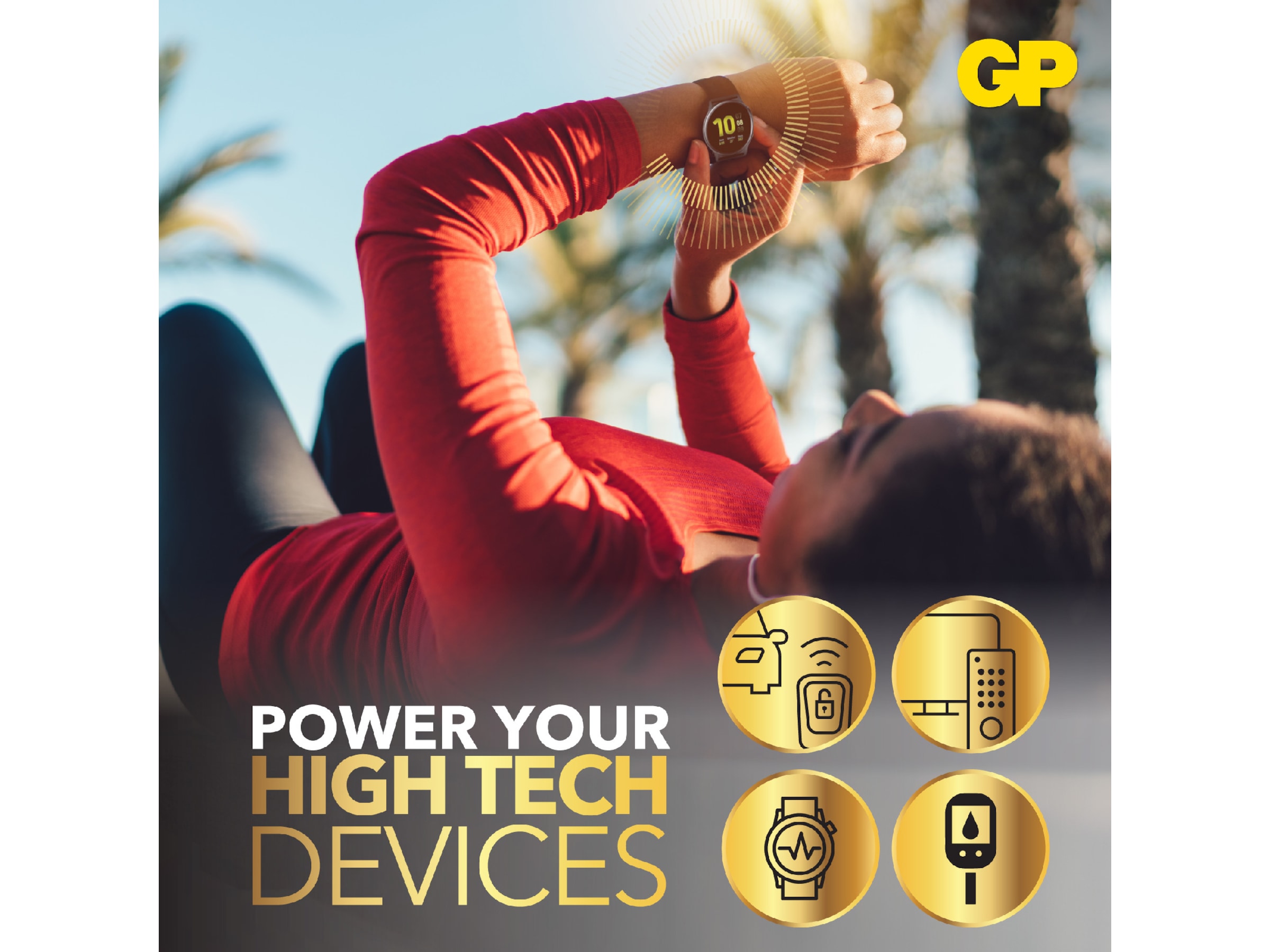 GP Lithium CR2450 batteri, 2-pk Batterier för allmänt bruk