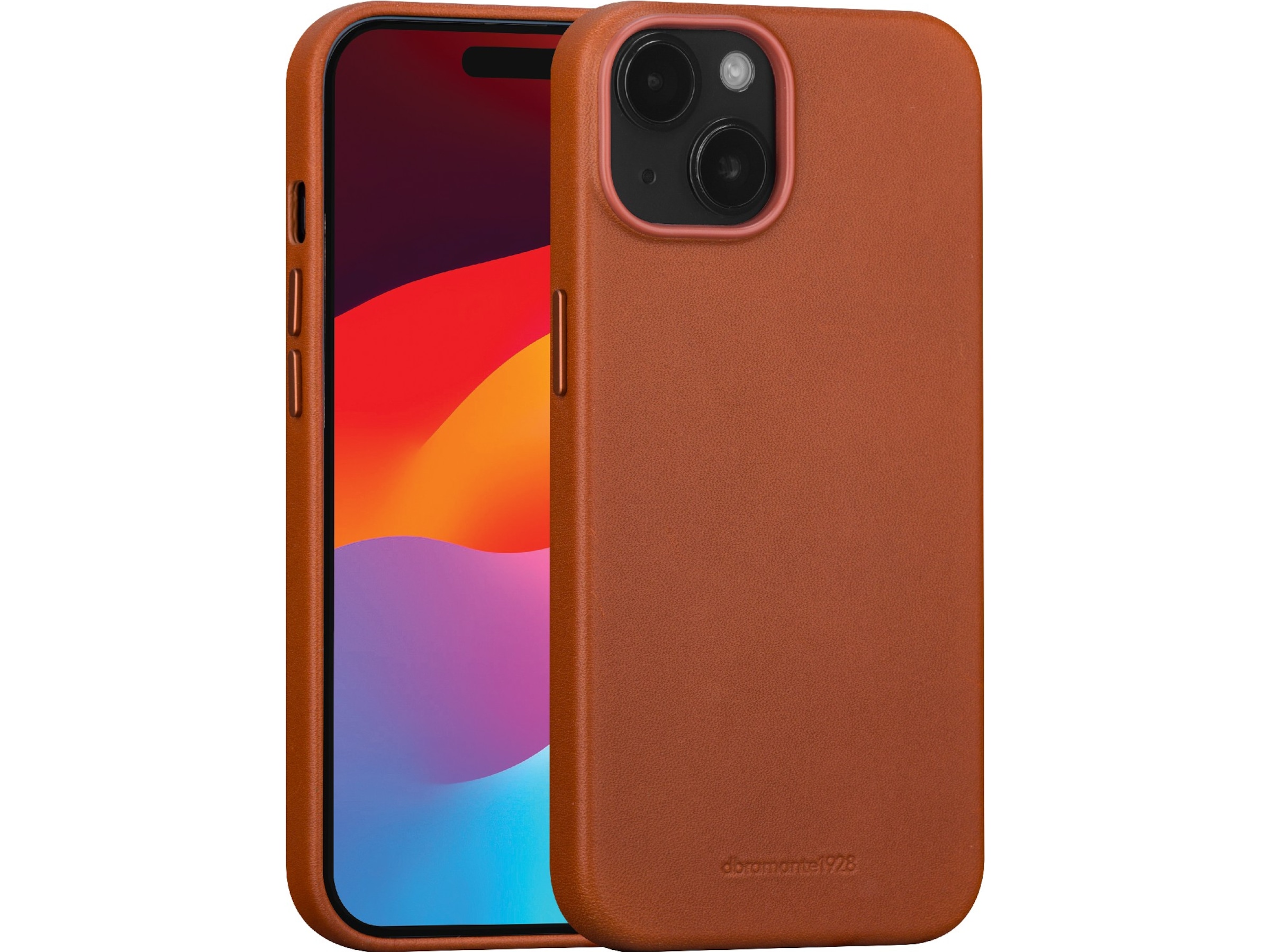 dbramante1928 iPhone 15 Plus Roskilde läderskal (brun) Mobilskal