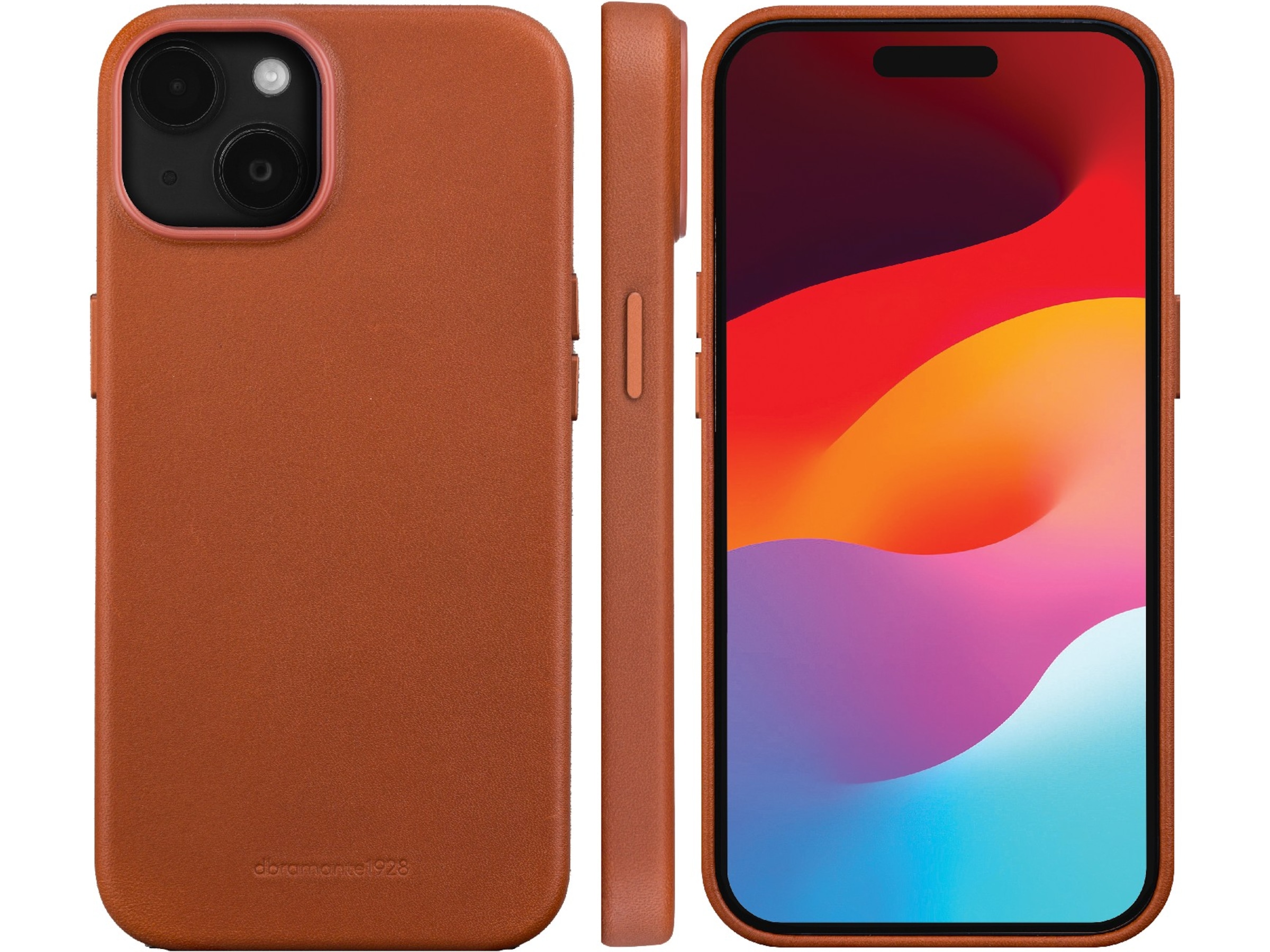 dbramante1928 iPhone 15 Plus Roskilde läderskal (brun) Mobilskal