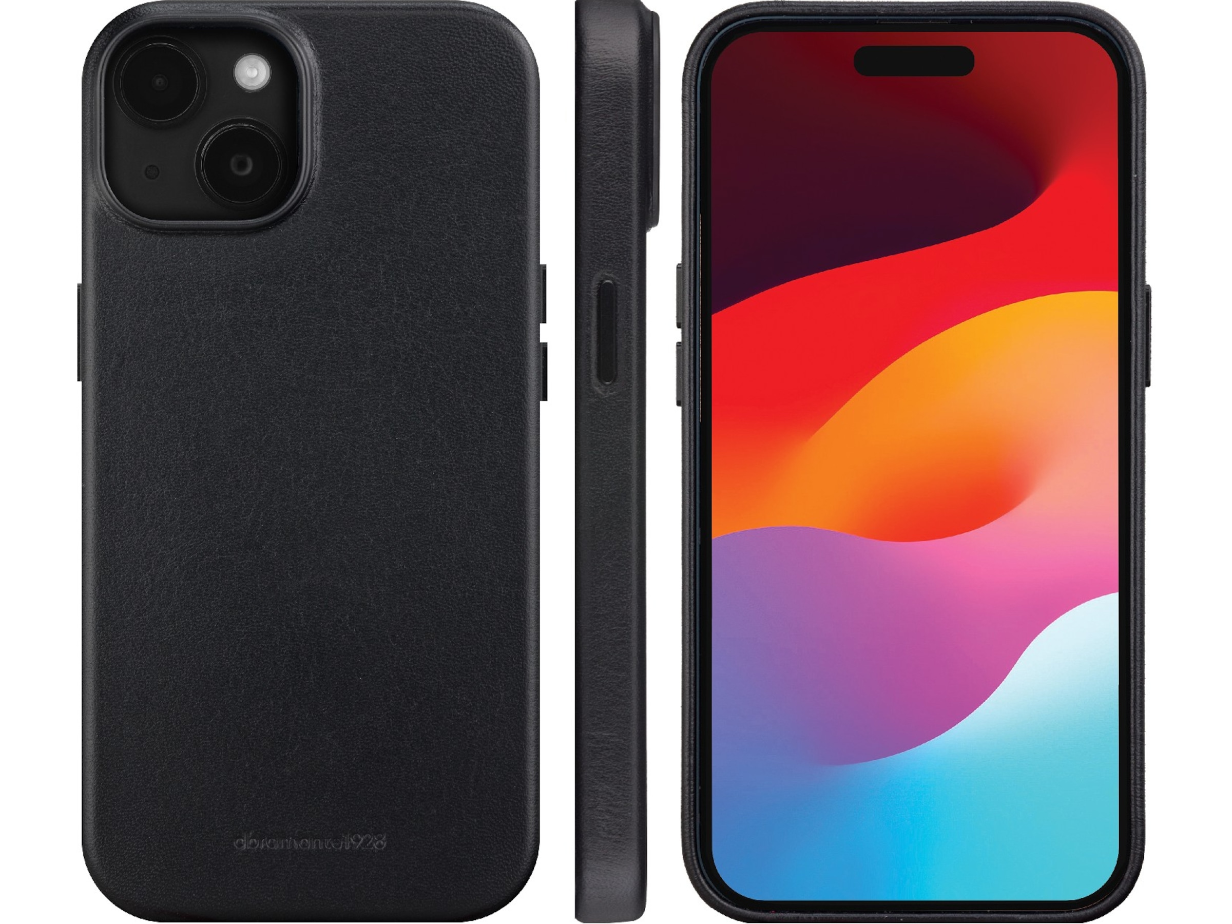 dbramante1928 iPhone 15 Plus Roskilde läderskal (svart) Mobilskal