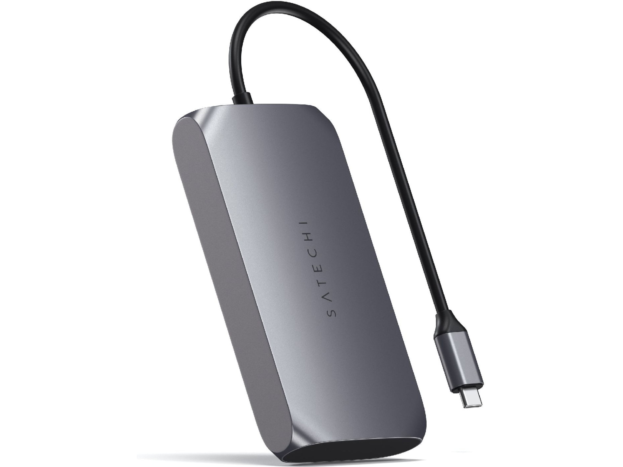 Satechi USB-C M1 Multimedia Adapter (grå) Dockningsstation och USB-hub
