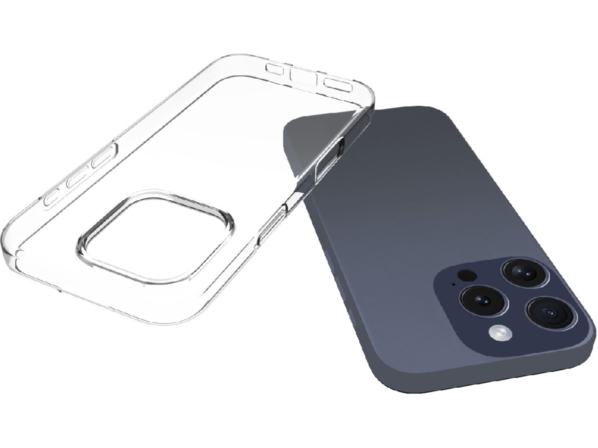 iiglo iPhone 16 Pro Silikonskal (transparent) Mobilskal