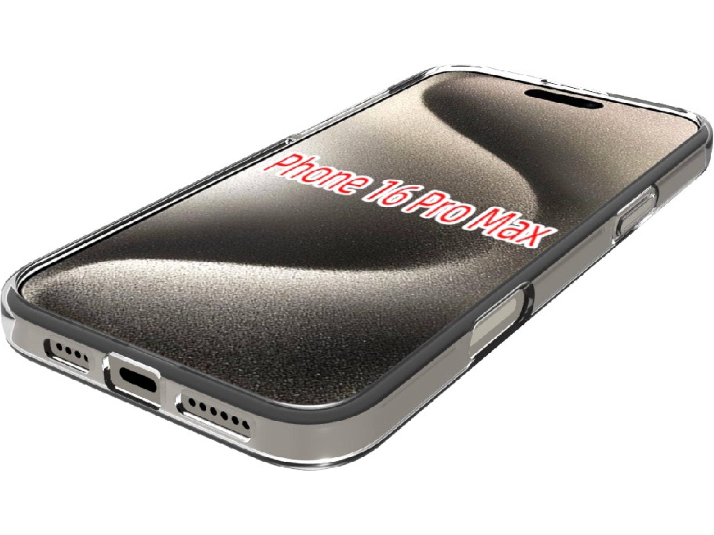 iiglo iPhone 16 Pro Max Silikonskal (transparent) Mobilskal