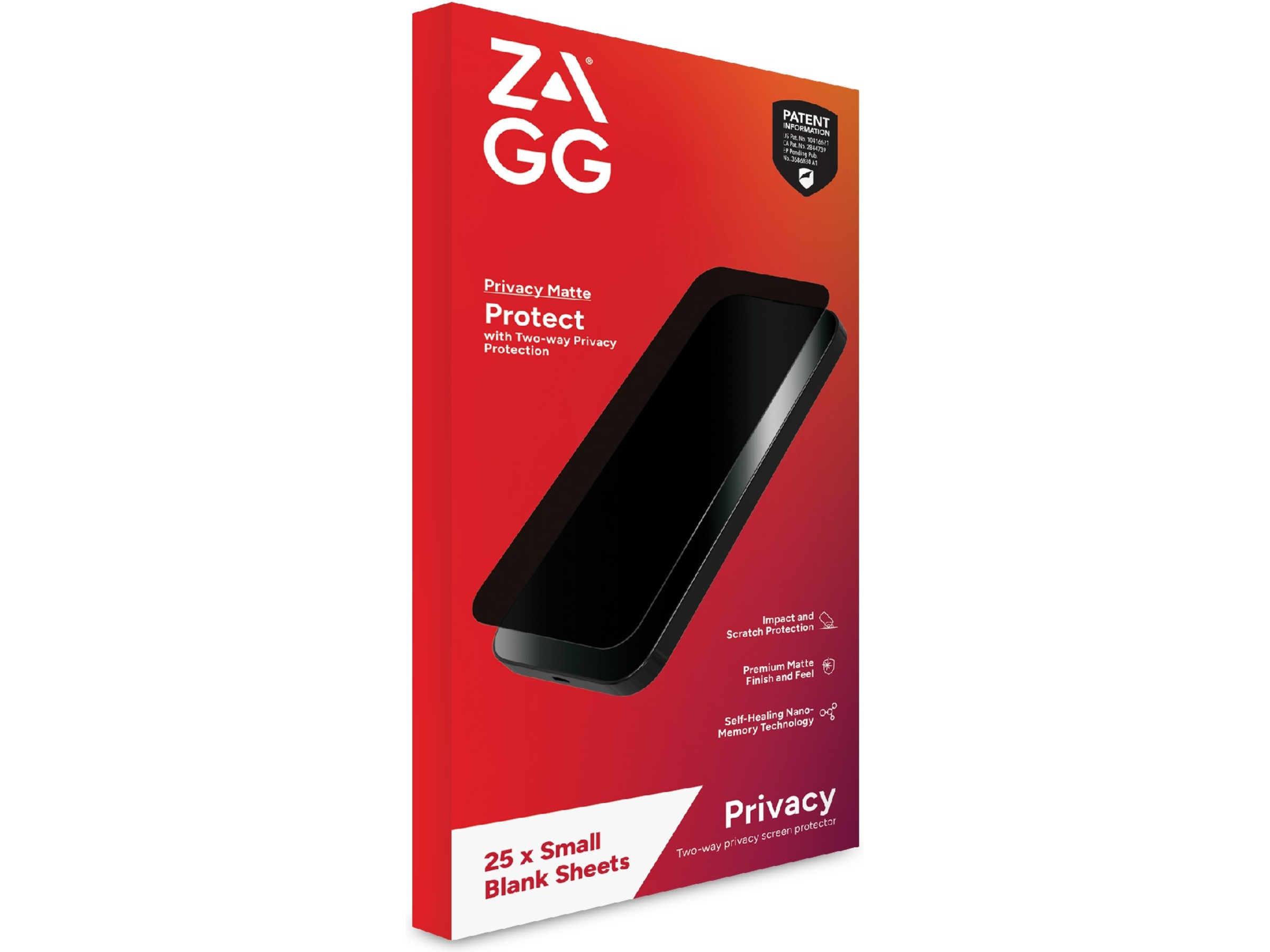 Zagg Privacy Filter Universal skärmskydd för mobiltelefoner Skärmskydd mobiltelefon