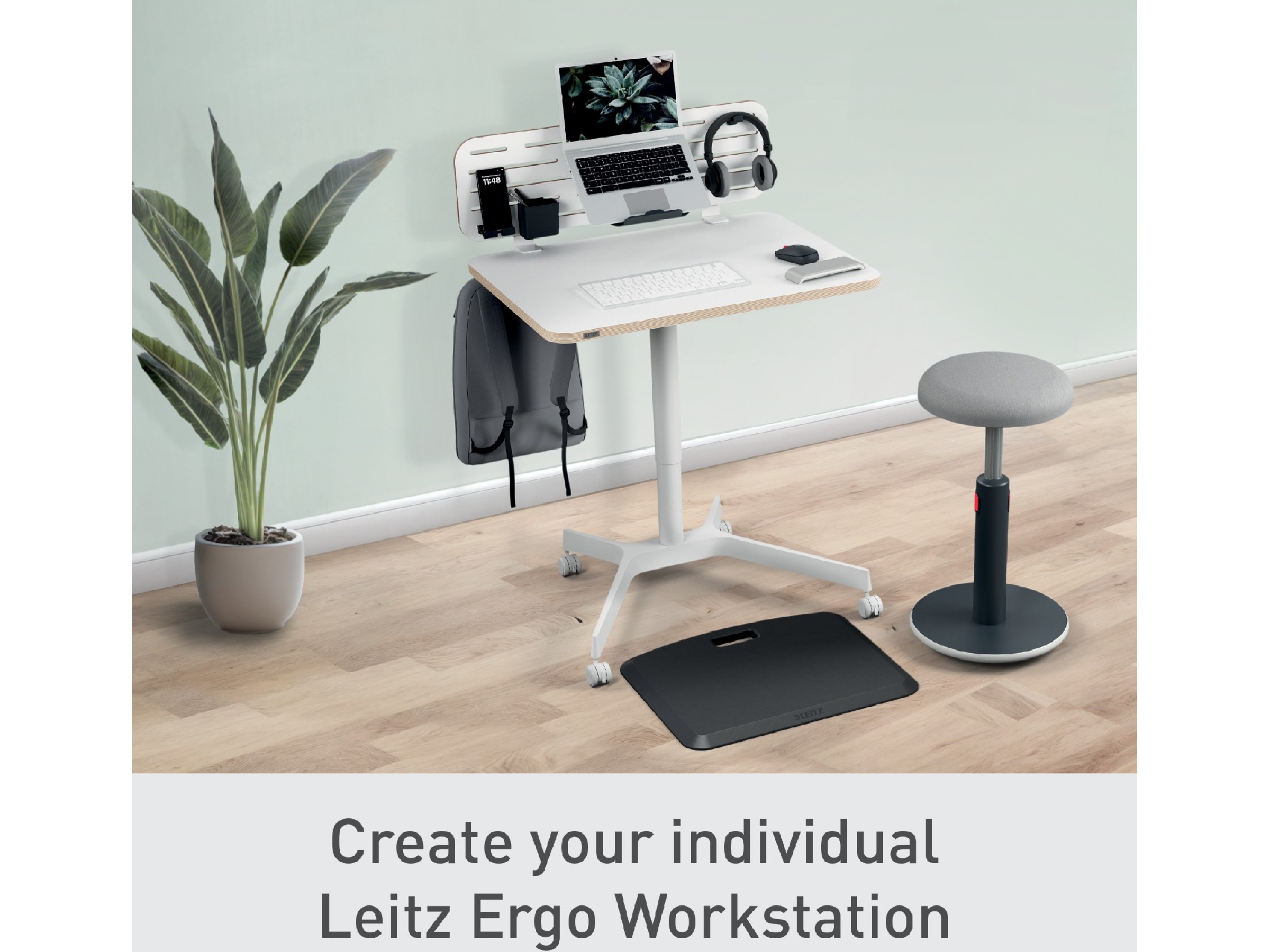 Leitz Ergo Raise-Lower Desk, Gaming Desk, höjdjustering 75-114 cm Aktivitetsbord