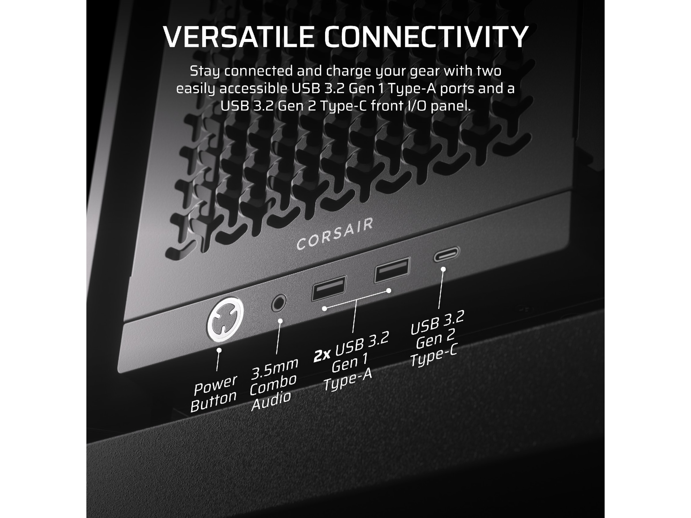 Corsair FRAME 4000D Mid-Tower (svart) Midi tower